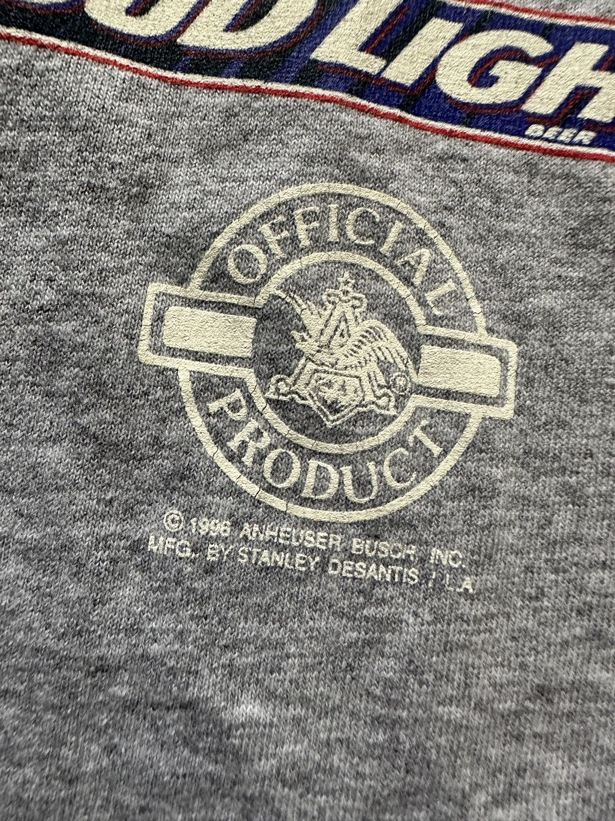 Vintage Vintage 90s Stanley Desantis Bud Light Graphic Tee Size US XL / EU 56 / 4 - 3 Thumbnail
