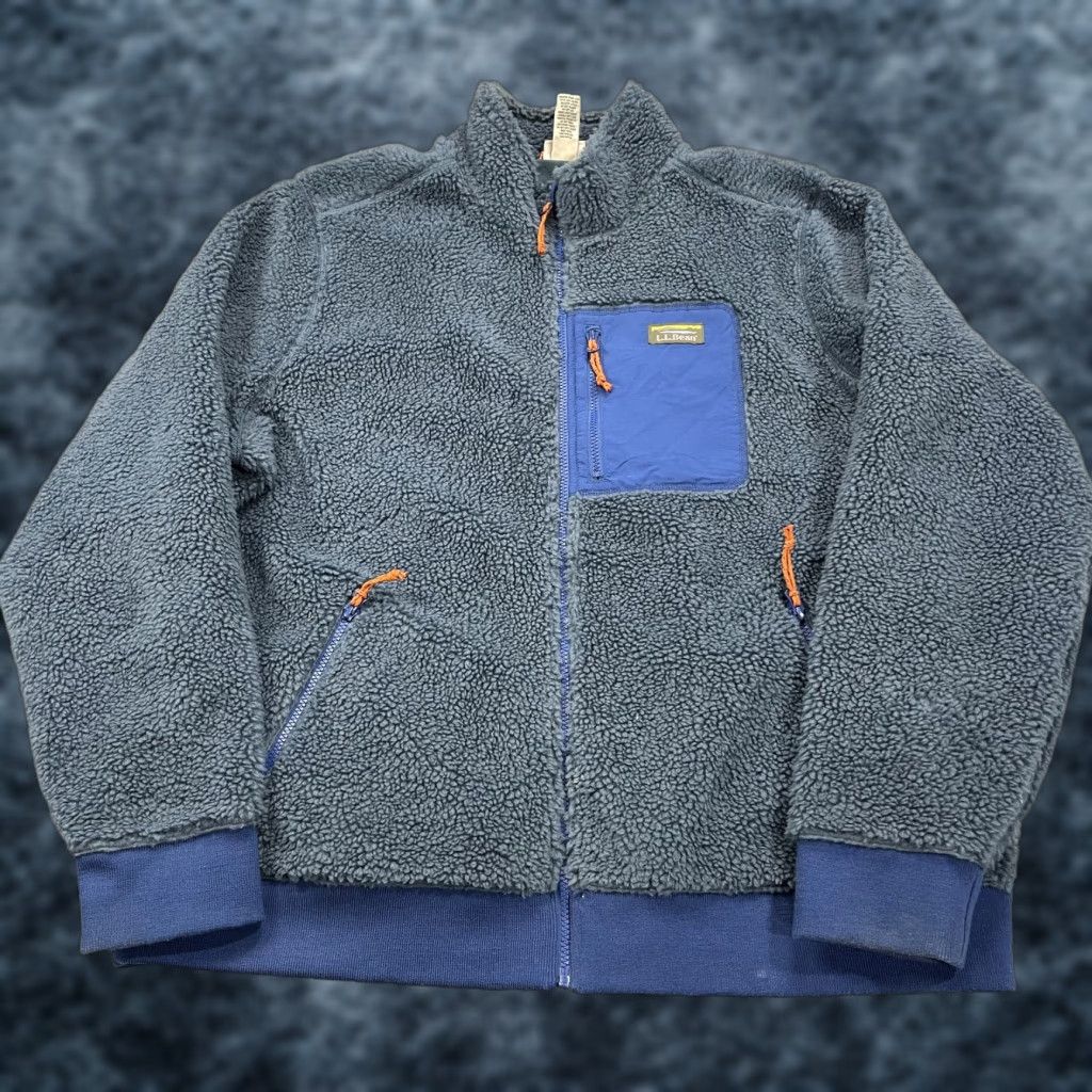 Vintage VINTAGE not applicable; use LL Bean Jacket Mens 3XL Blue Sherpa Fleece Full Zip Winter Bomber Jacket Mens Regular Blue 3XL Outdoor Classic Size US XXL / EU 58 / 5 - 1 Thumbnail