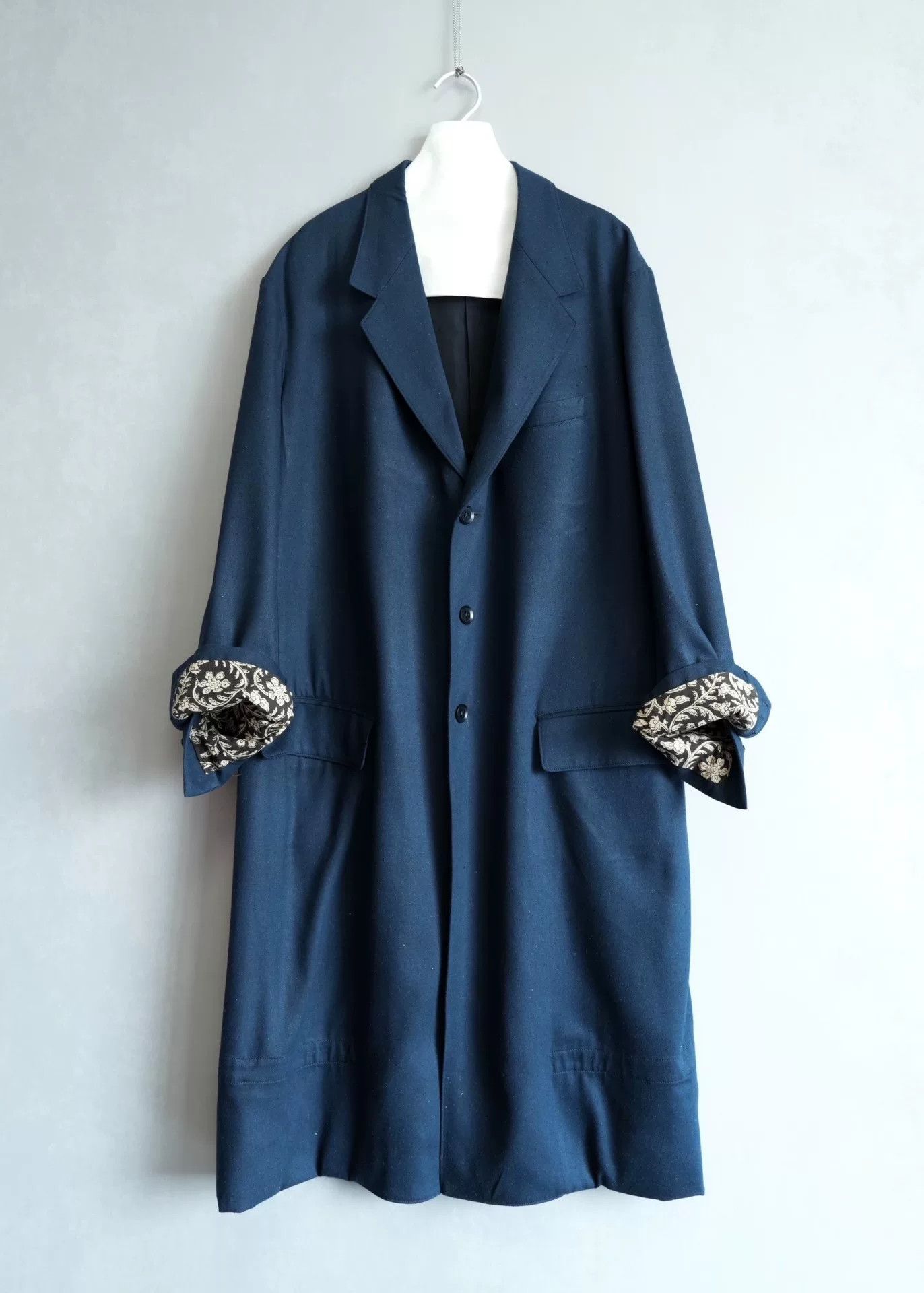 Yohji Yamamoto Yohji Yamamoto Silk Denim Coat Size M / US 6-8 / IT 42-44 - 1 Thumbnail