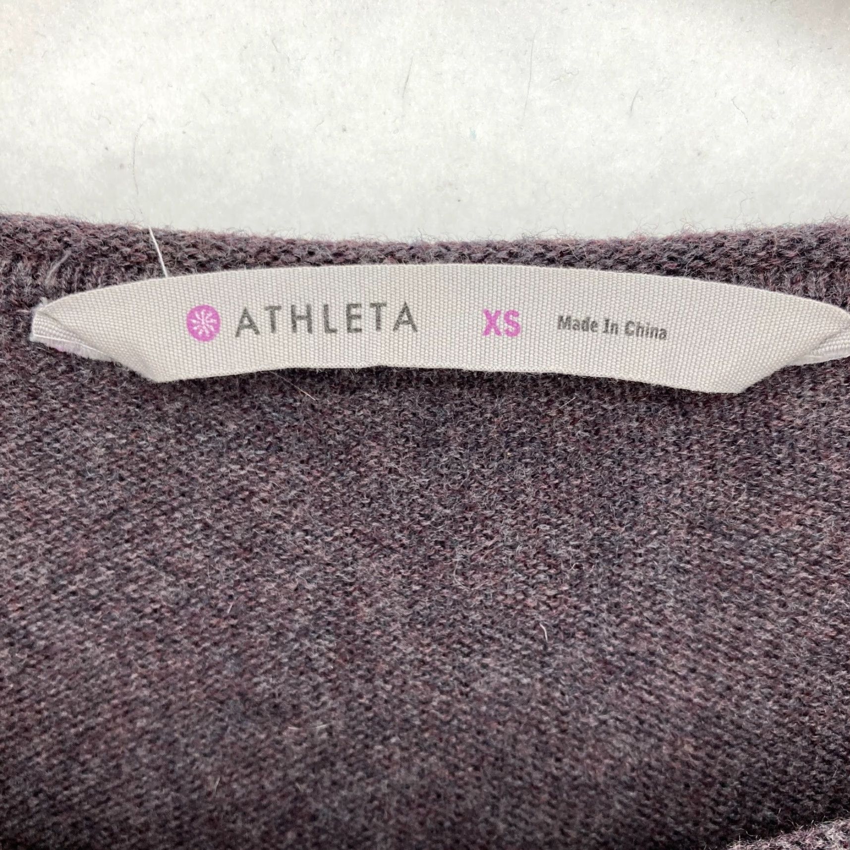 Athleta Athleta Merino Wool Nopa Sweater Women's XS Purple Boho Ribbed Sleeves Pullover Casual Knit Shirt Size XS / US 0-2 / IT 36-38 - 4 Thumbnail