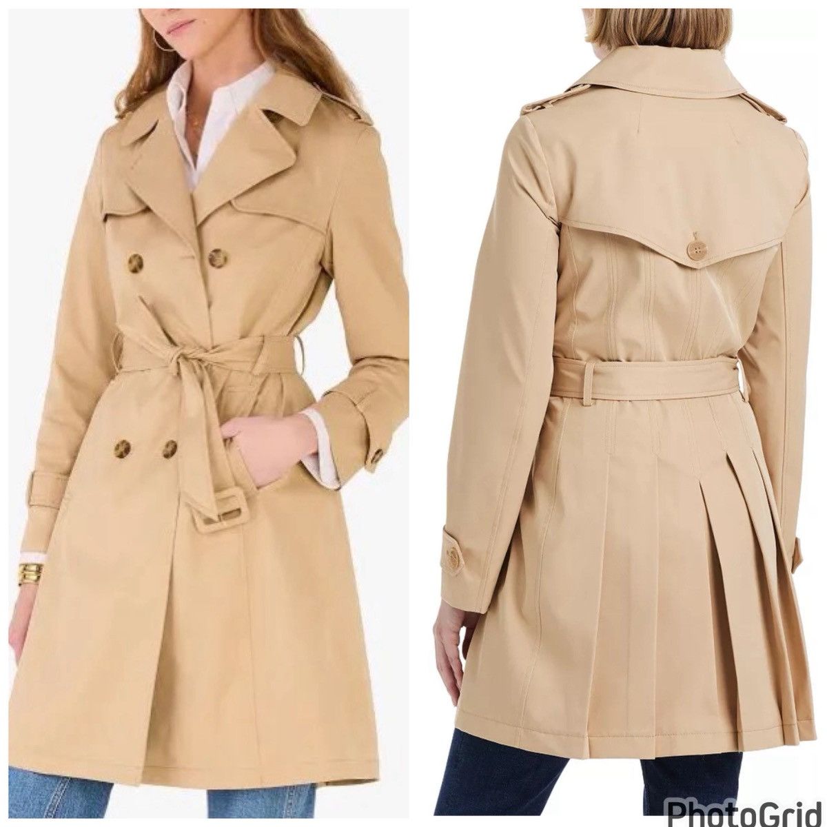 Kate Spade Kate Spade Belted Pleated Back Trench Coat NWT Size XL / US 12-14 / IT 48-50 - 18 Thumbnail
