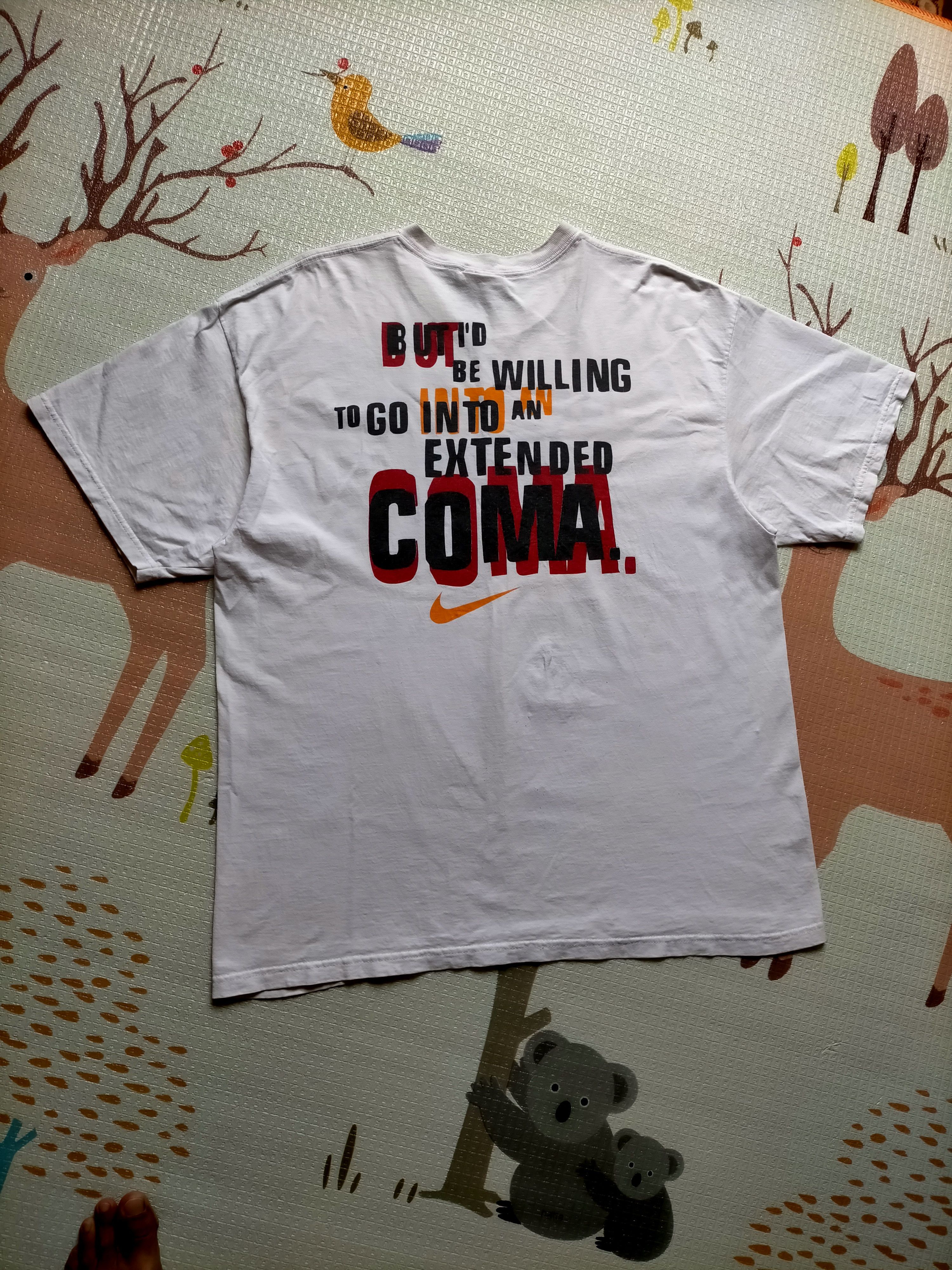 Nike Vintage 90s Nike Made in usa white tee Size US L / EU 52-54 / 3 - 6 Thumbnail