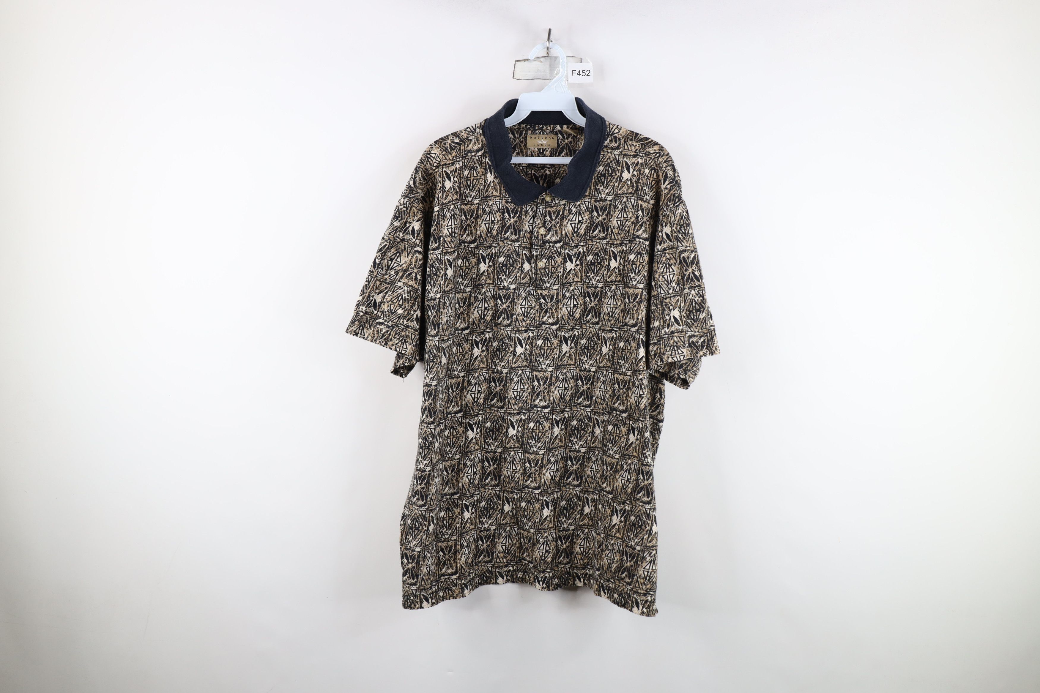 Vintage Vintage 90s Streetwear Abstract Geometric Golf Polo Shirt Size US XXL / EU 58 / 5 - 1 Thumbnail