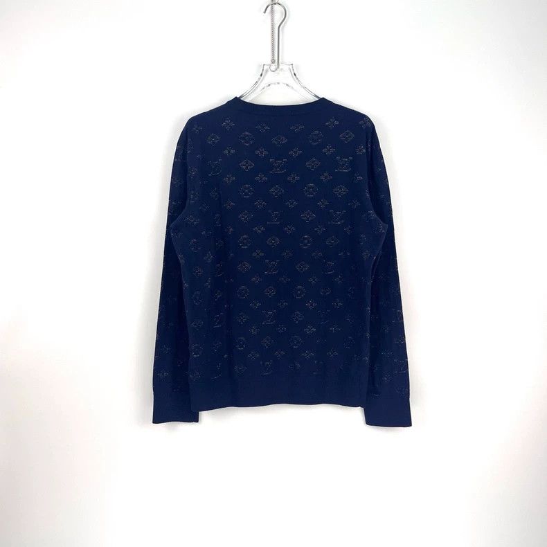 Louis Vuitton Louis Vuitton Navy blue colorful hollowed-out full-print sw Size US L / EU 52-54 / 3 - 4 Thumbnail
