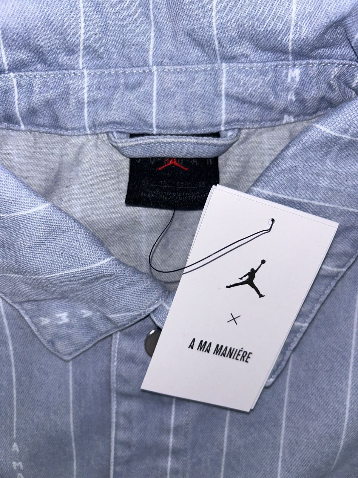 A Ma Maniere × Jordan Brand A Ma Maníere x Air Jordan Denim Jacket Size US XS / EU 42 / 0 - 4 Thumbnail