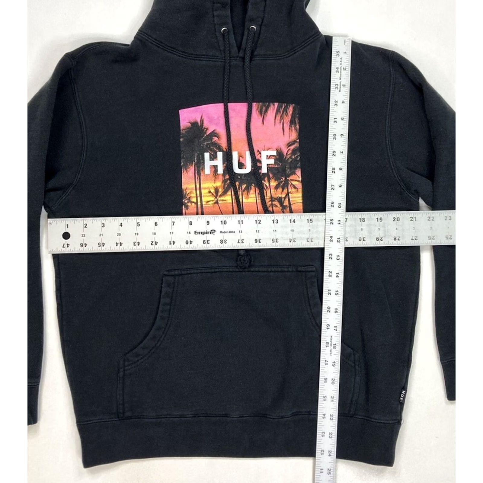 Huf HUF Graphic Pullover Hoodie Men Small Black Palm Trees Size US S / EU 44-46 / 1 - 5 Thumbnail