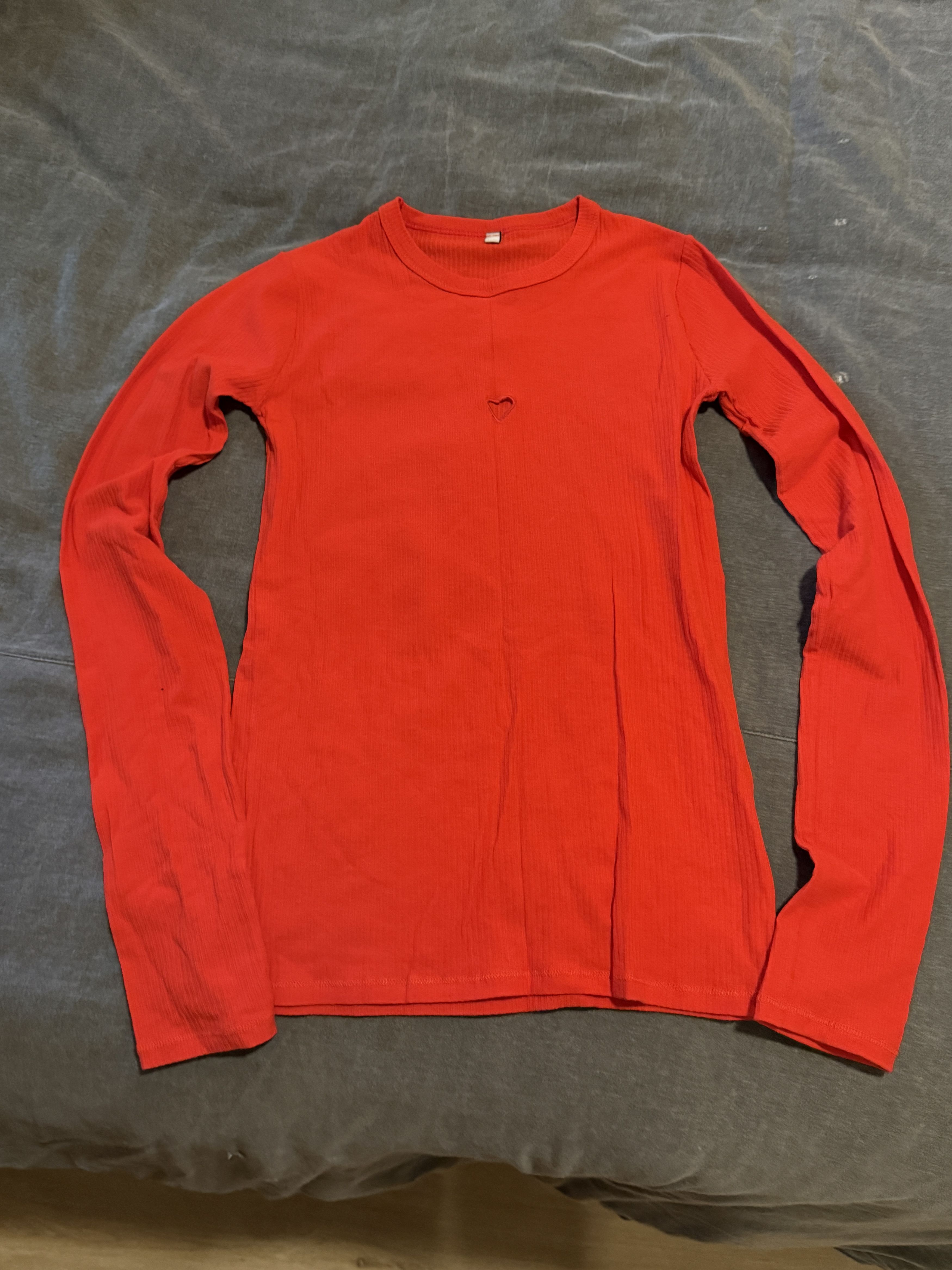 Baserange Baserange Red Heart Shirt Size S / US 4 / IT 40 - 2 Thumbnail