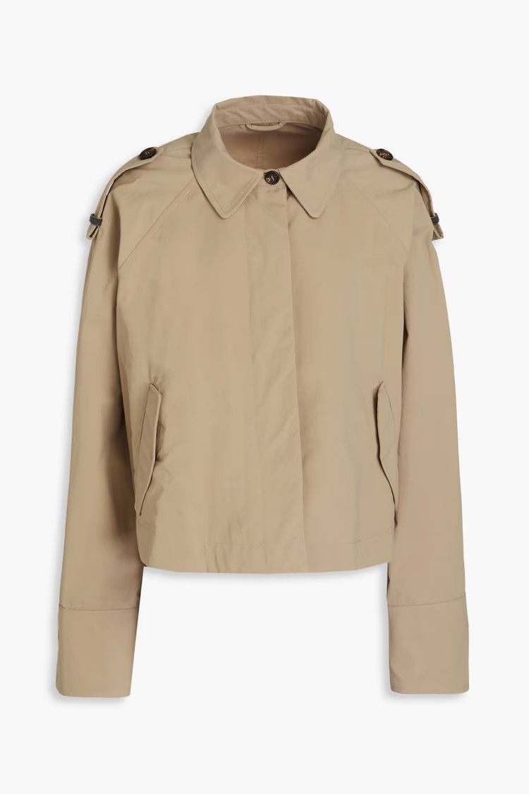 Brunello Cucinelli o1mle1224 Cropped Jacket in Beige Size M / US 6-8 / IT 42-44 - 1 Thumbnail