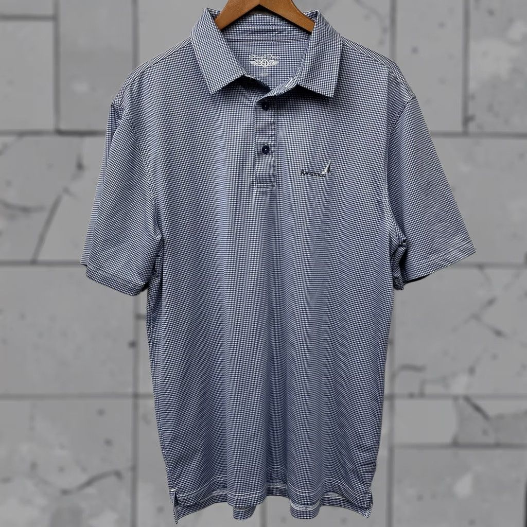Vintage Straight Down Ravenna Athletic Polo Shirt Mens L Blue Checkered Shirt Size US L / EU 52-54 / 3 - 1 Thumbnail