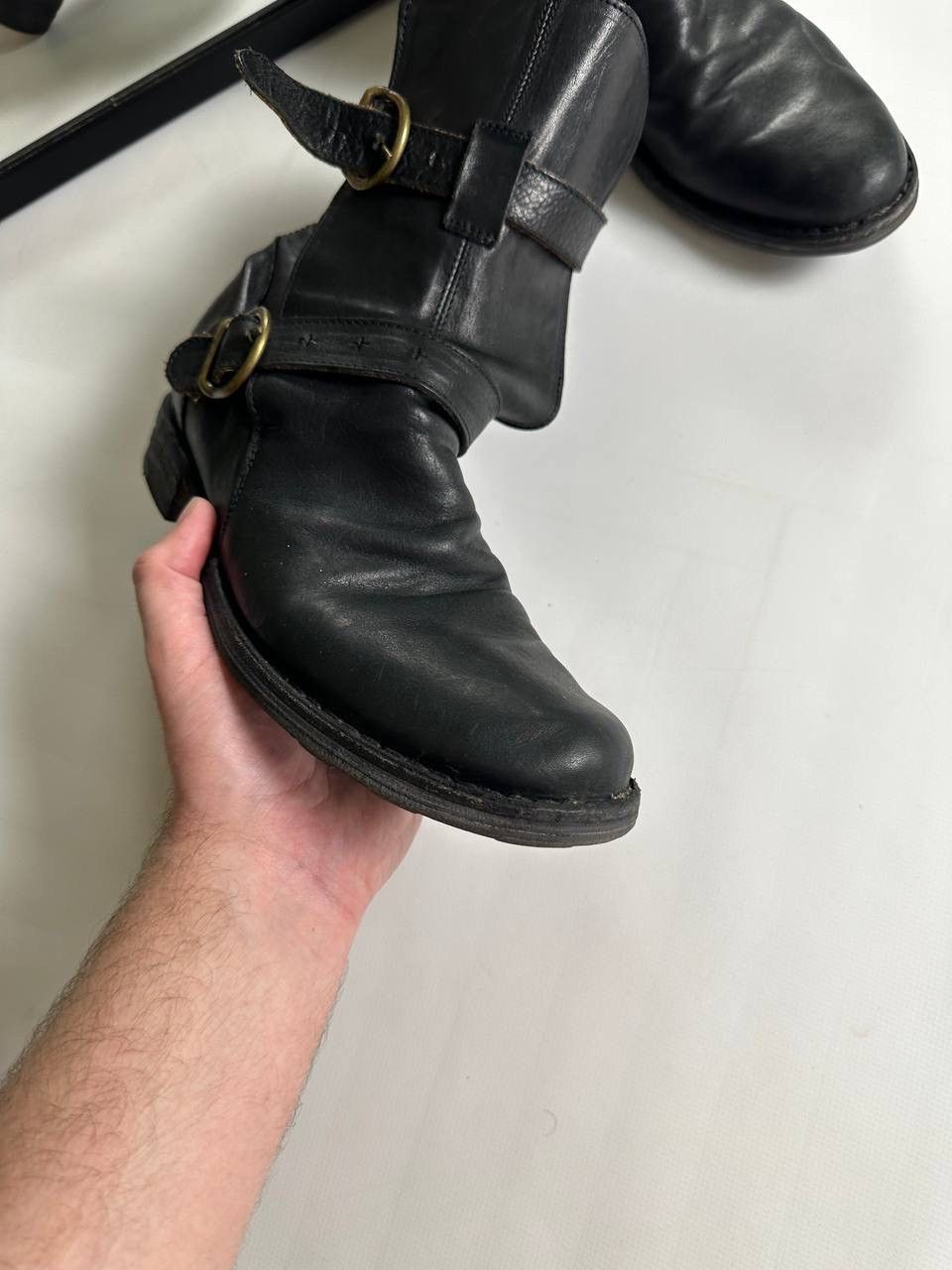Fiorentini + Baker Fiorentini+Baker Guidi Style Vintage Biker Boots RRP700$ Size US 7 / EU 40 - 3 Thumbnail