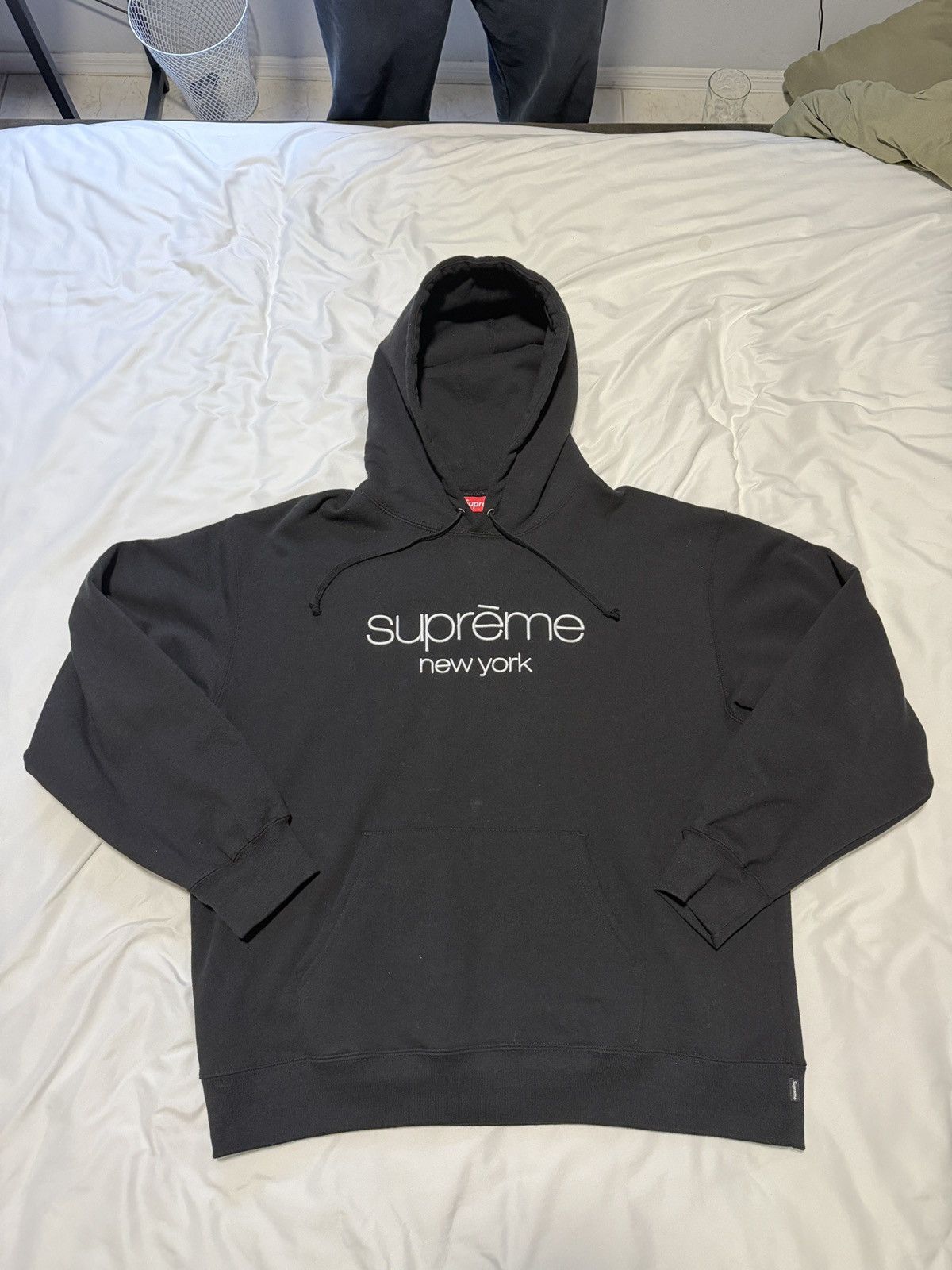 Supreme Supreme SS26 Black OG New York Hoodie Size US L / EU 52-54 / 3 - 1 Thumbnail