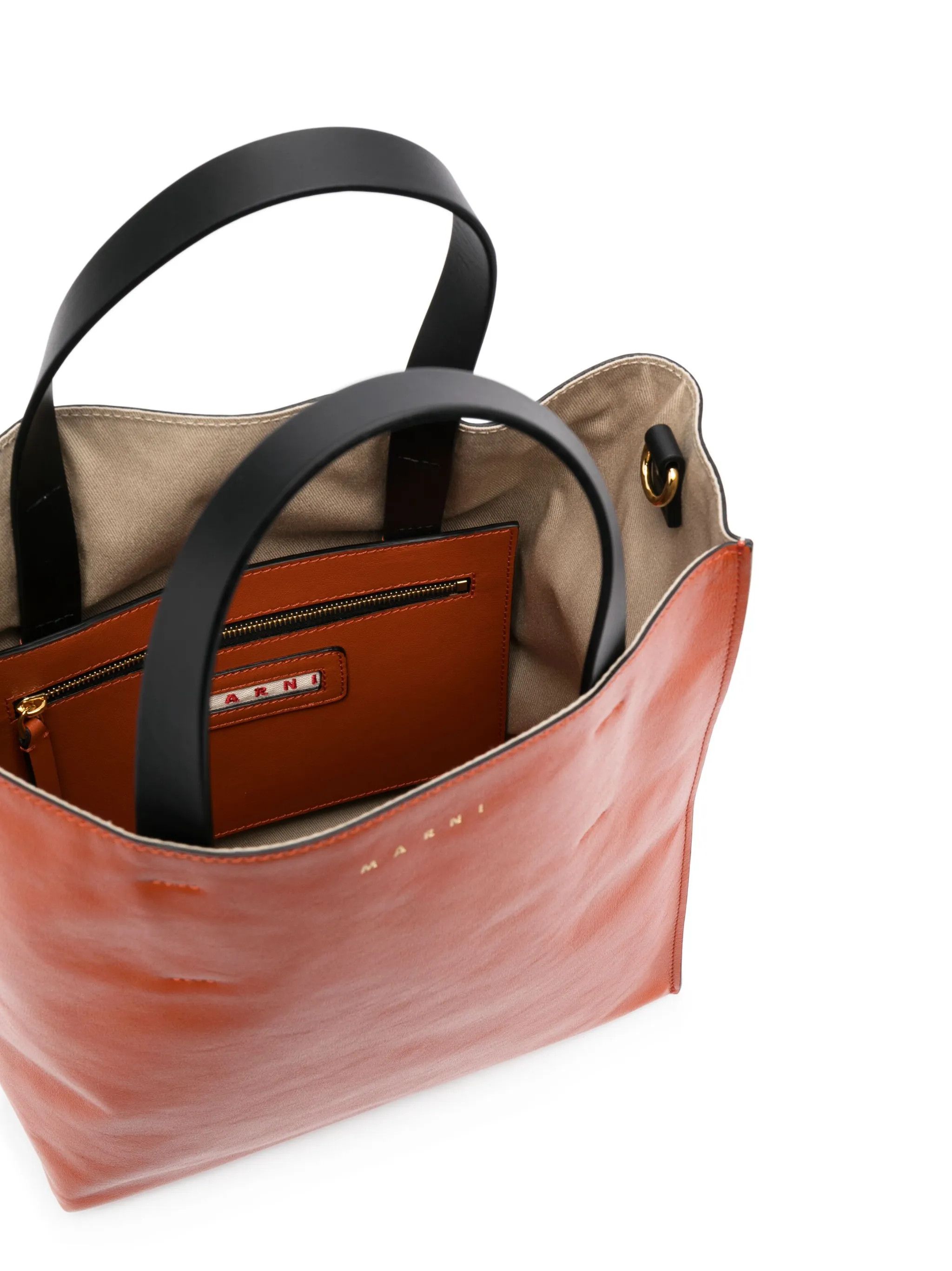 Marni o1f1d3z0525 Size: OS / Museuo Tote Bag in Burnt Orange Size ONE SIZE - 6 Thumbnail
