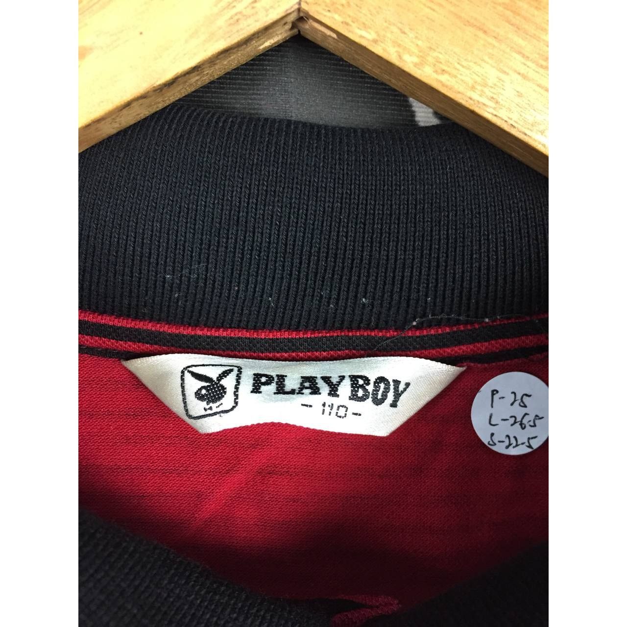 Playboy × Vintage Vtg Playboy Small Logo Striped Longsleeve Polo Tee Size US XL / EU 56 / 4 - 9 Thumbnail