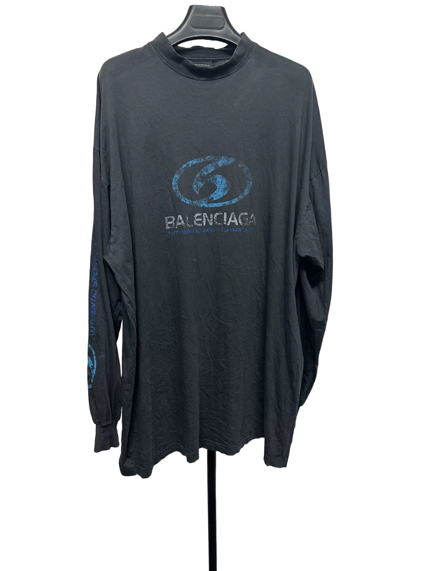 Balenciaga Balenciaga Logo Print Long Sleeve T-Shirt Size 1 Size US S / EU 44-46 / 1 - 1 Thumbnail