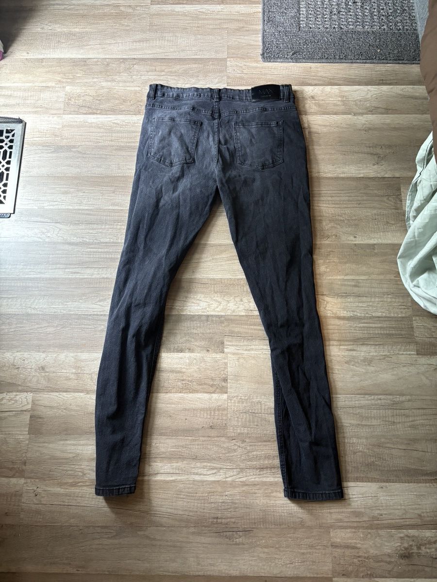 Boohoo BooHooMan Black Skinny Jeans Size US 34 / EU 50 - 7 Thumbnail