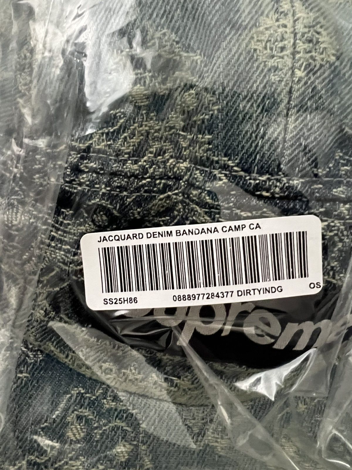 Supreme SUPREME BANDANA JACQUARD DENIM CAMP CAP Size ONE SIZE - 4 Thumbnail
