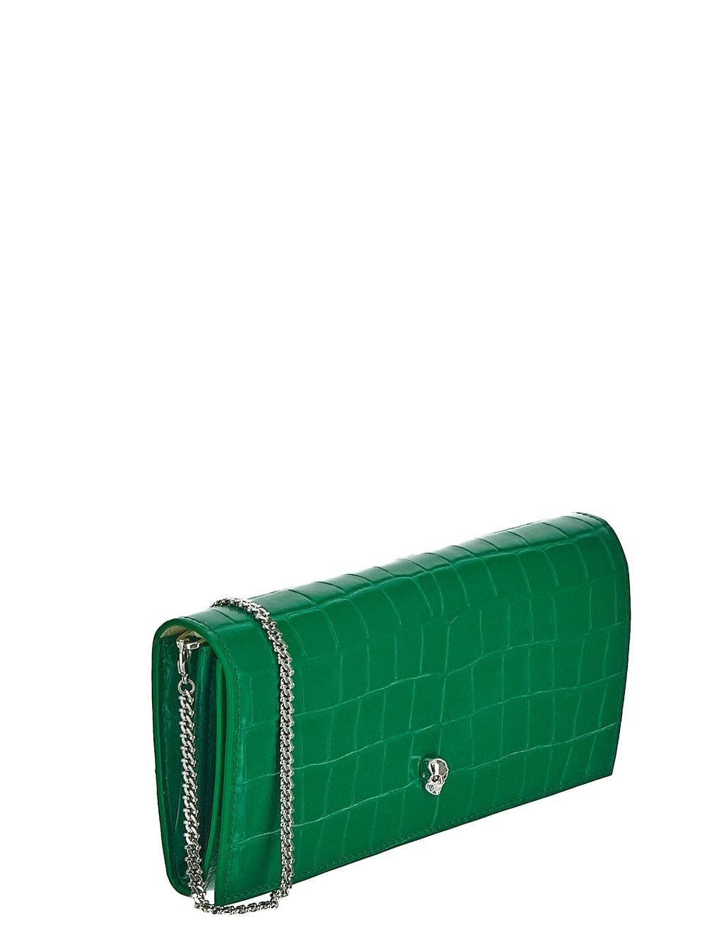 Alexander McQueen o1y0325 Size: OS / Wallet in Green Size ONE SIZE - 2 Thumbnail