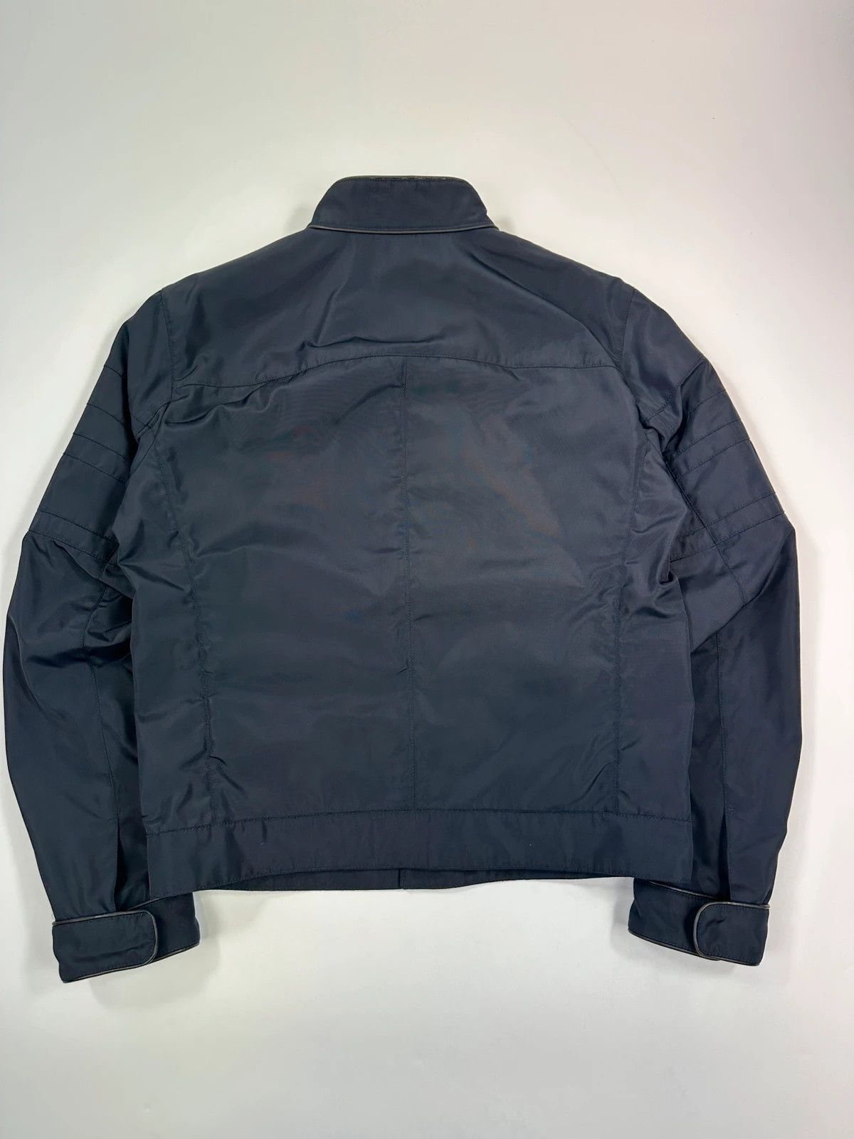 Prada Prada Milano FW07 Reinforced Navy Blue Nylon Bomber Jacket Size US S / EU 44-46 / 1 - 5 Thumbnail