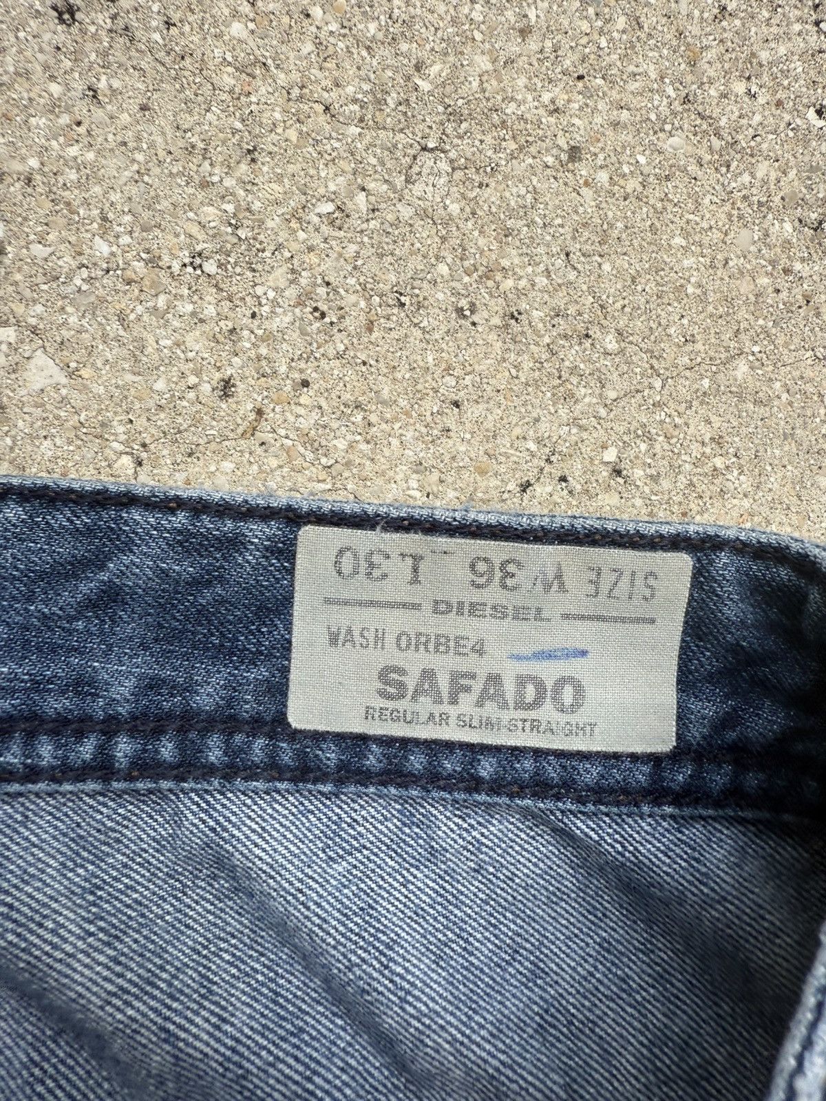 Diesel Y2K Diesel Safado Slim Straight Jeans Denim Blue36x30 Size US 36 / EU 52 - 4 Thumbnail