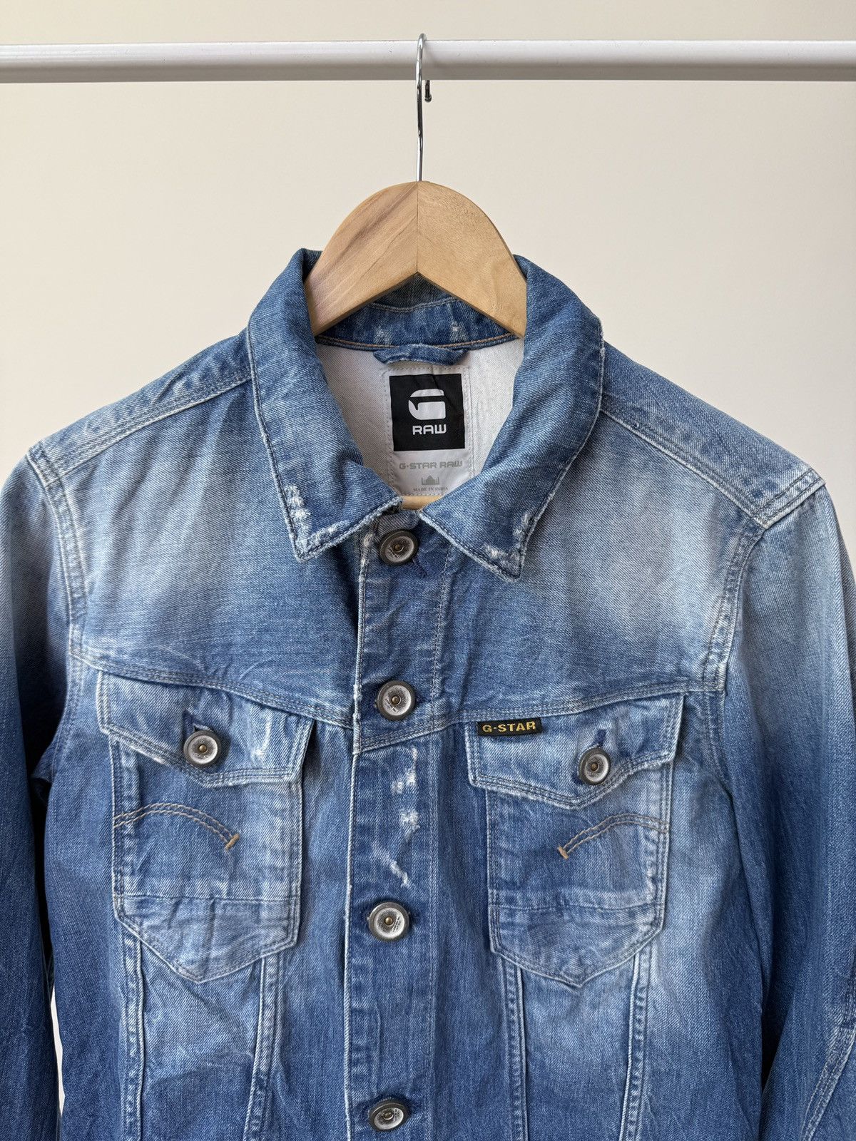 G-Star Vintage G-Star RAW Women’s Denim Jacket Blue Wash ARC JKT Size M / US 6-8 / IT 42-44 - 4 Thumbnail