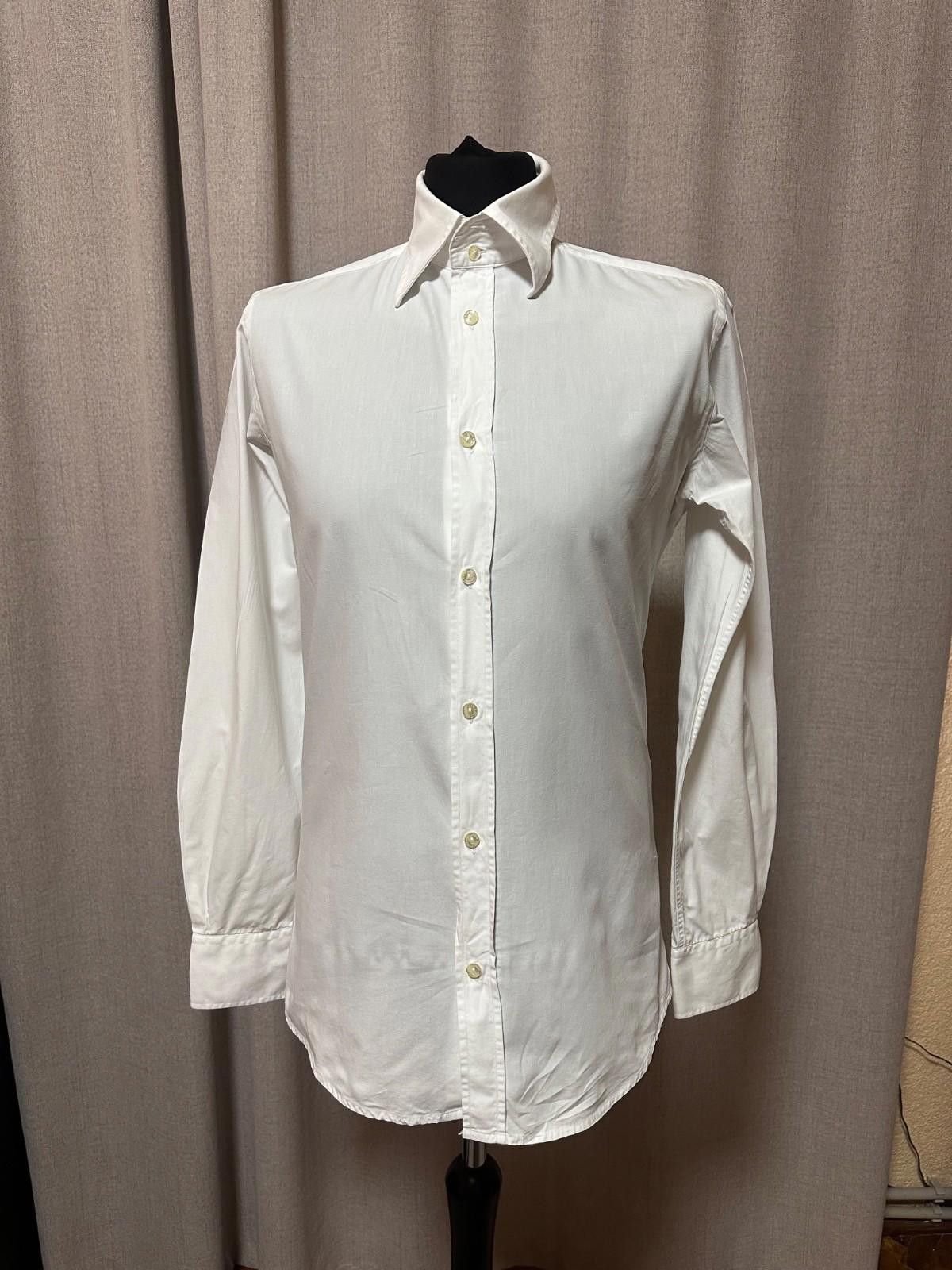 Dolce & Gabbana Dolce & Gabbana Gold White Long Sleeve Button Down Shirt 40 Size US M / EU 48-50 / 2 - 1 Thumbnail