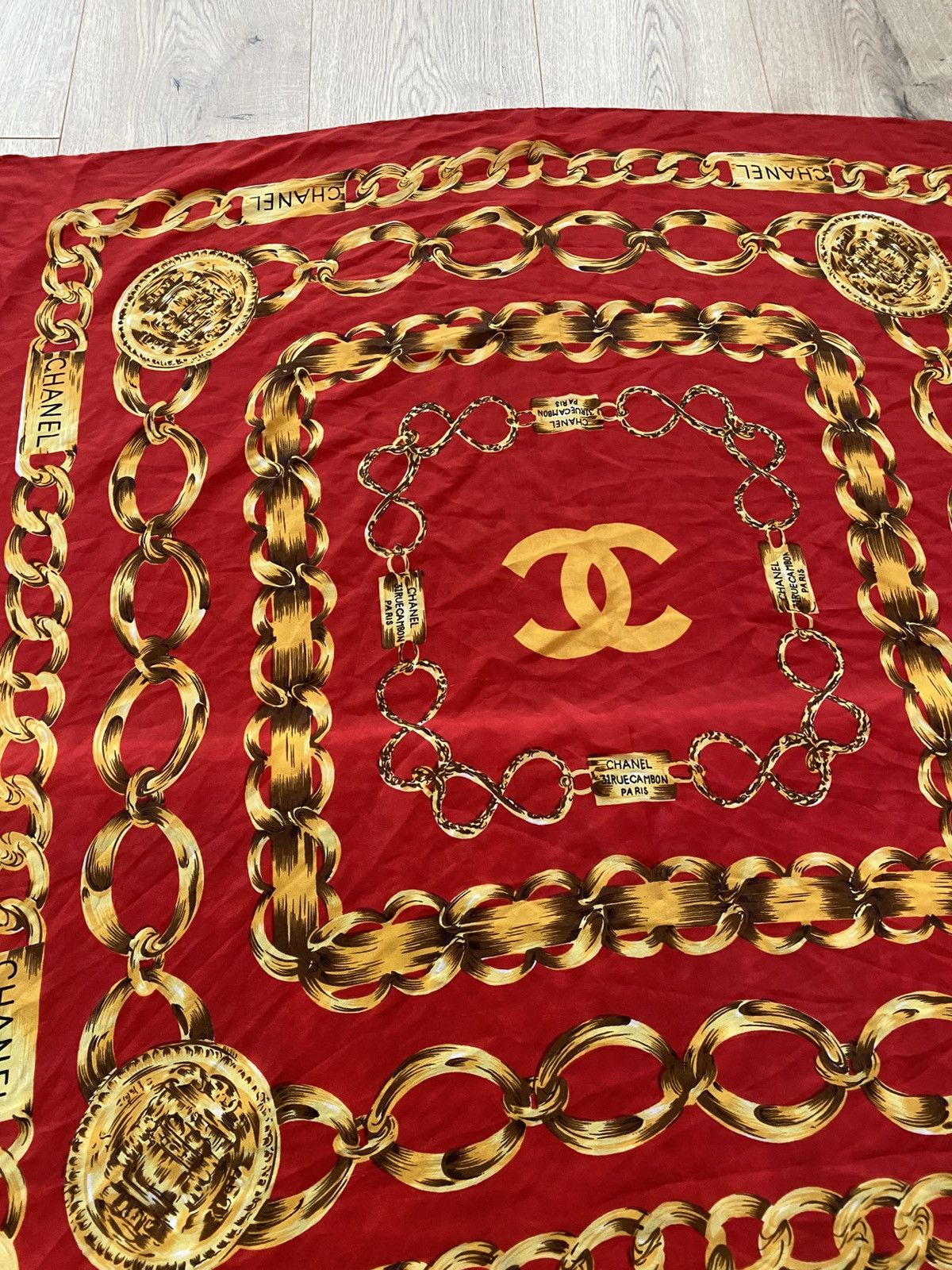 Chanel Vintage Chanel Scarf Size ONE SIZE - 2 Thumbnail