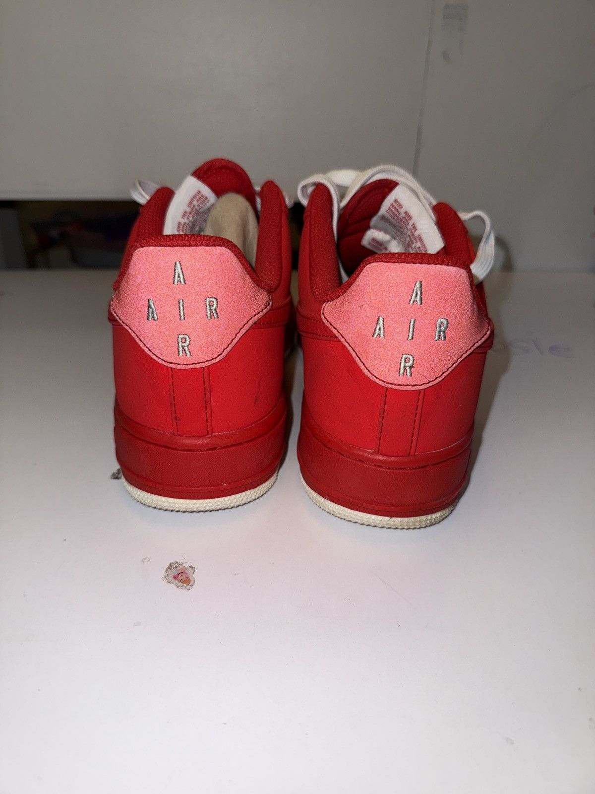 Nike Air Force 1 - red/white Size US 9 / EU 42 - 4 Thumbnail