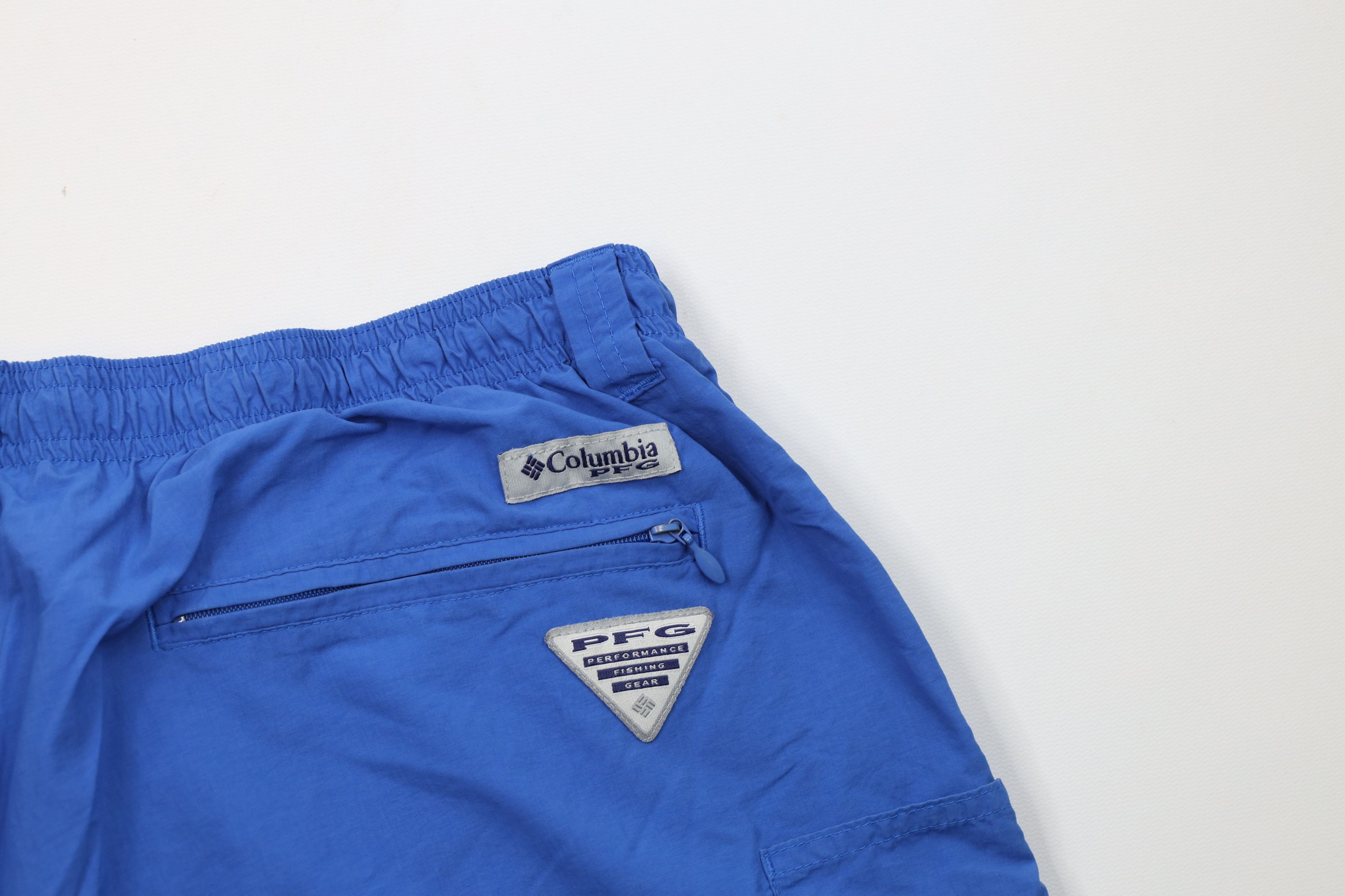 Columbia Vintage Y2K Columbia PFG Lined Above Knee Shorts Blue Nylon Size US 36 / EU 52 - 10 Thumbnail