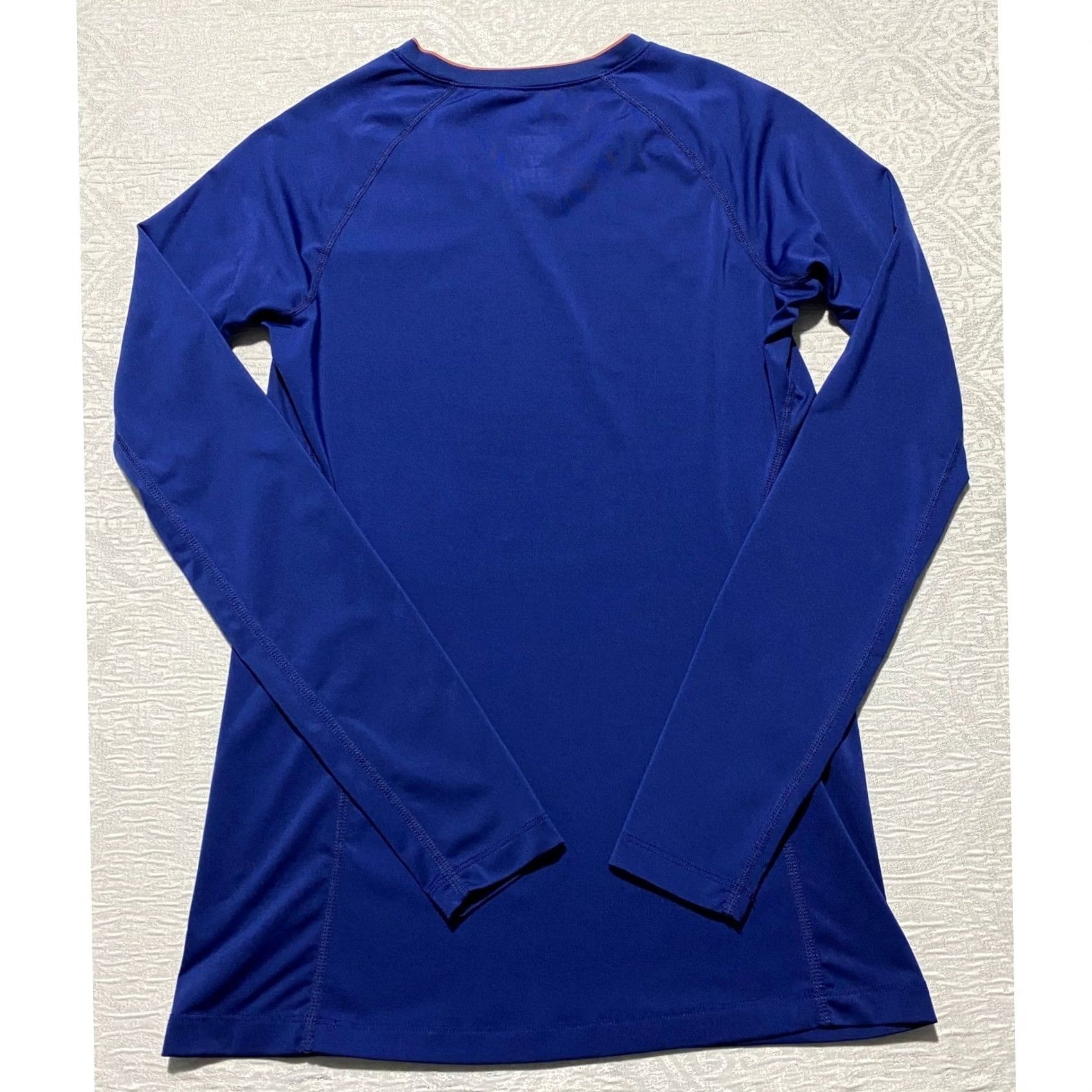 Nike Nike Dri-Fit Pro Combat Women XS Blue Long Sleeve V-Neck Base Layer Shirt Size XS / US 0-2 / IT 36-38 - 4 Thumbnail