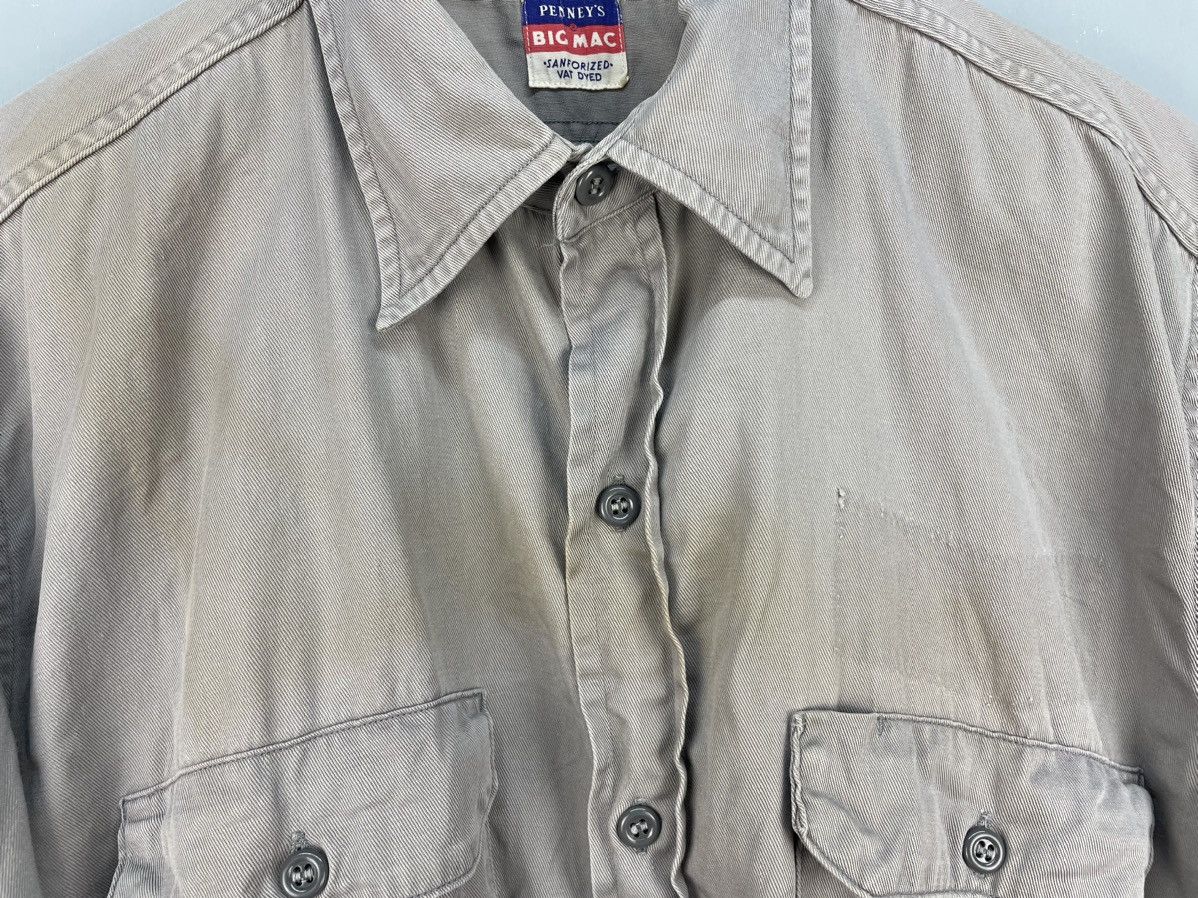 Big Mac Vintage 50s Big Mac worker button up shirt gusset selvage Size US L / EU 52-54 / 3 - 6 Thumbnail