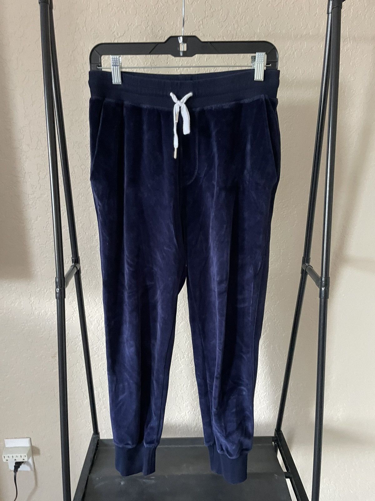 AMI Velour Cropped Drawstring joggers Size US 28 / EU 44 - 2 Thumbnail