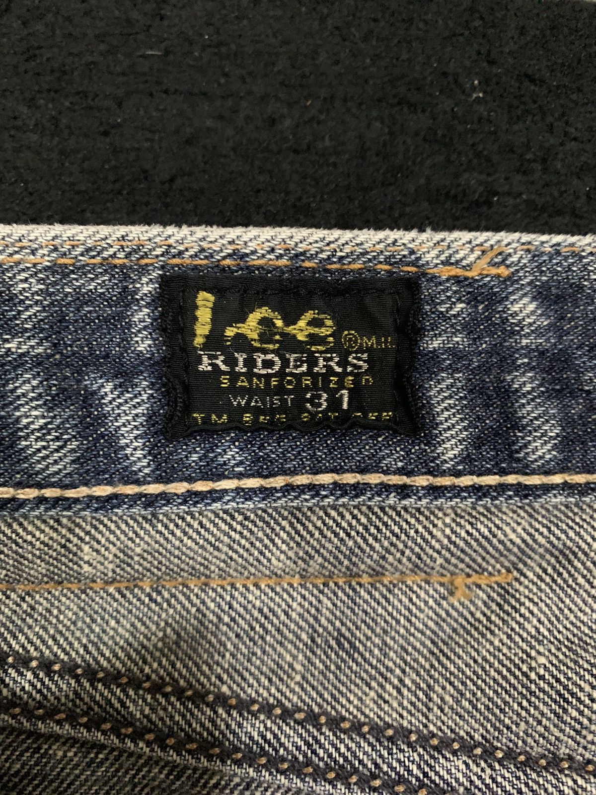Lee Vintage Lee Riders Faded Wash Flare Distressed Grunge Jeans Size US 31 - 16 Thumbnail