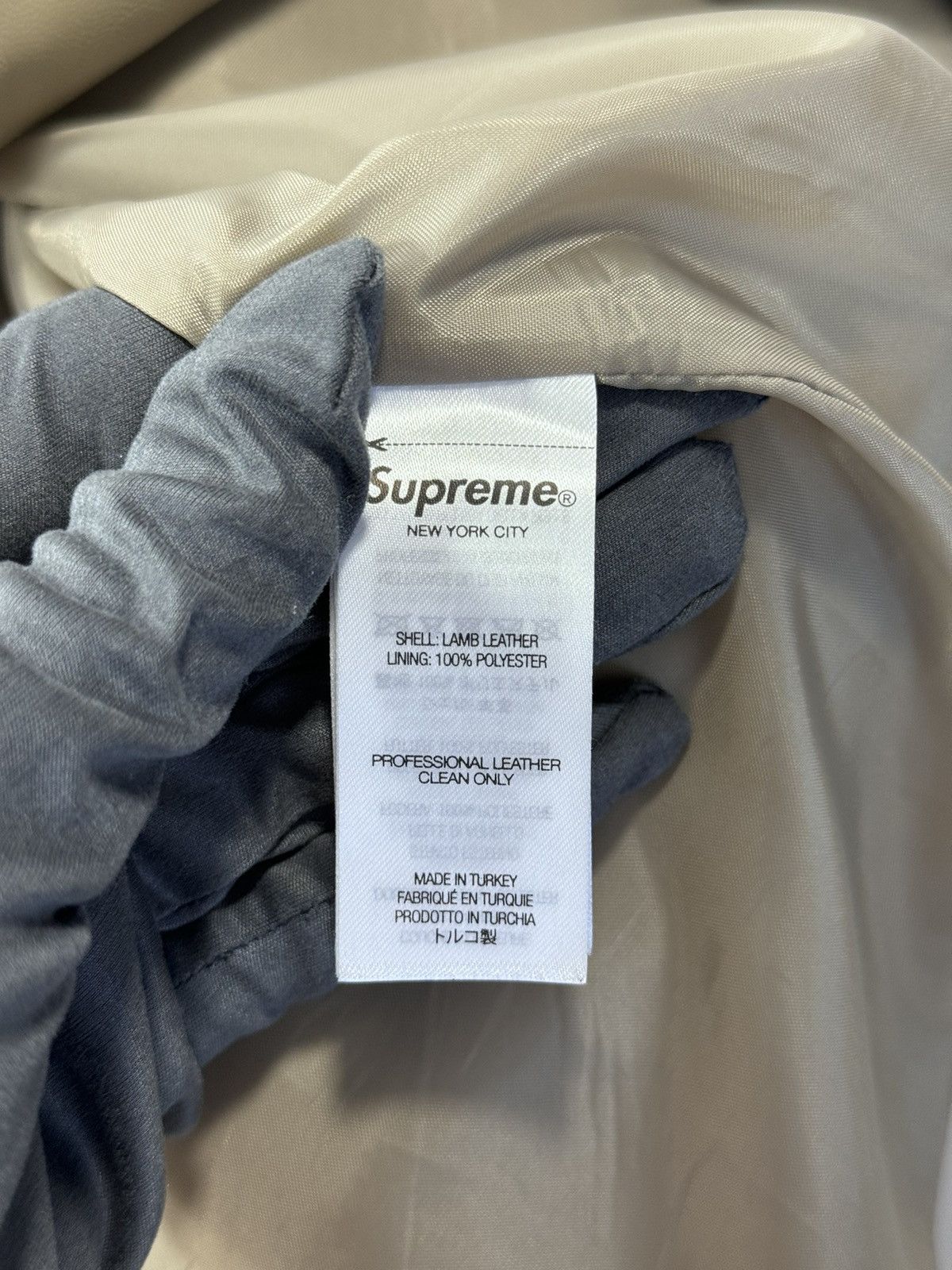 Supreme SOFT LEATHER SHIRT Size US XL / EU 56 / 4 - 8 Thumbnail