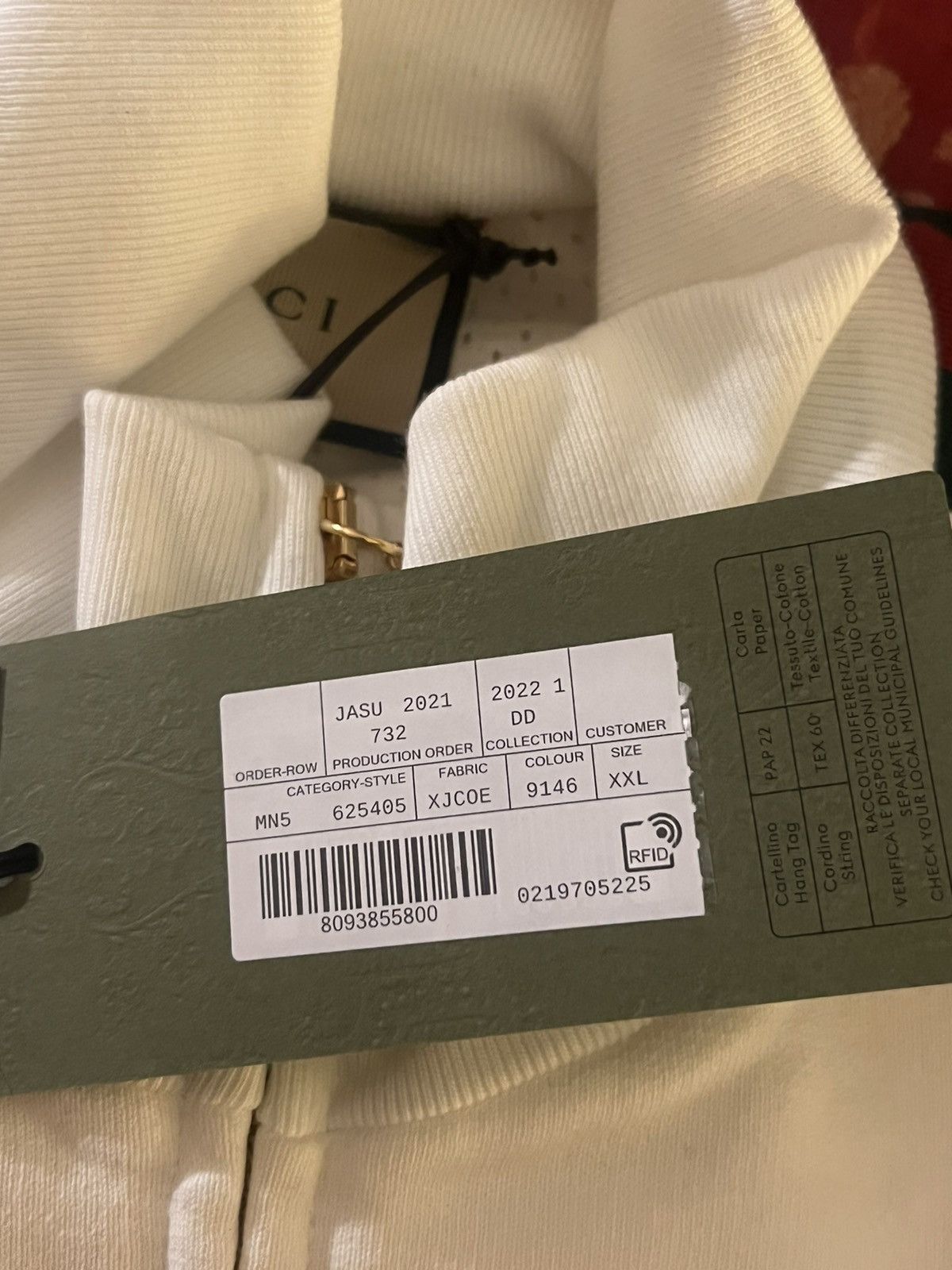 Gucci Gucci Web Stripe Trim Track Zip Up Jacket XXL!! Brand New!! Size US XXL / EU 58 / 5 - 8 Thumbnail
