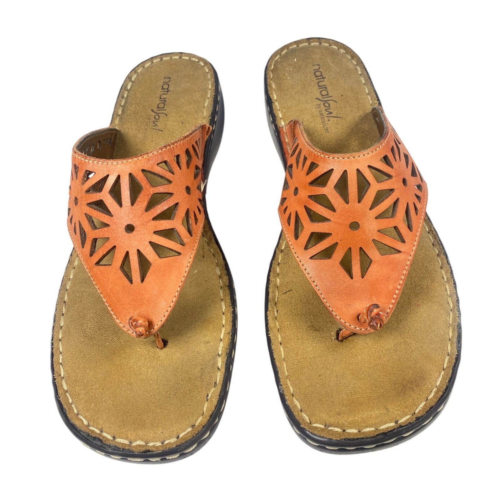 Naturalizer Natural Soul by Naturalizer Leather Slip On Flip Flops Sanda Size US 9.5 / IT 39.5 - 1 Thumbnail
