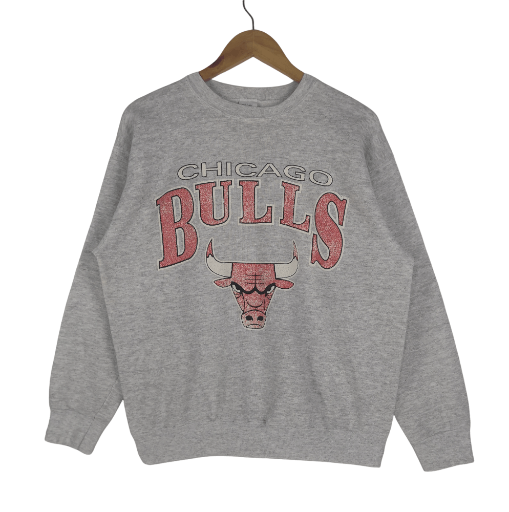 NBA Vintage 90s Chicago Bulls Sweatshirt Big Logo NBA Sweater Size US L / EU 52-54 / 3 - 1 Thumbnail