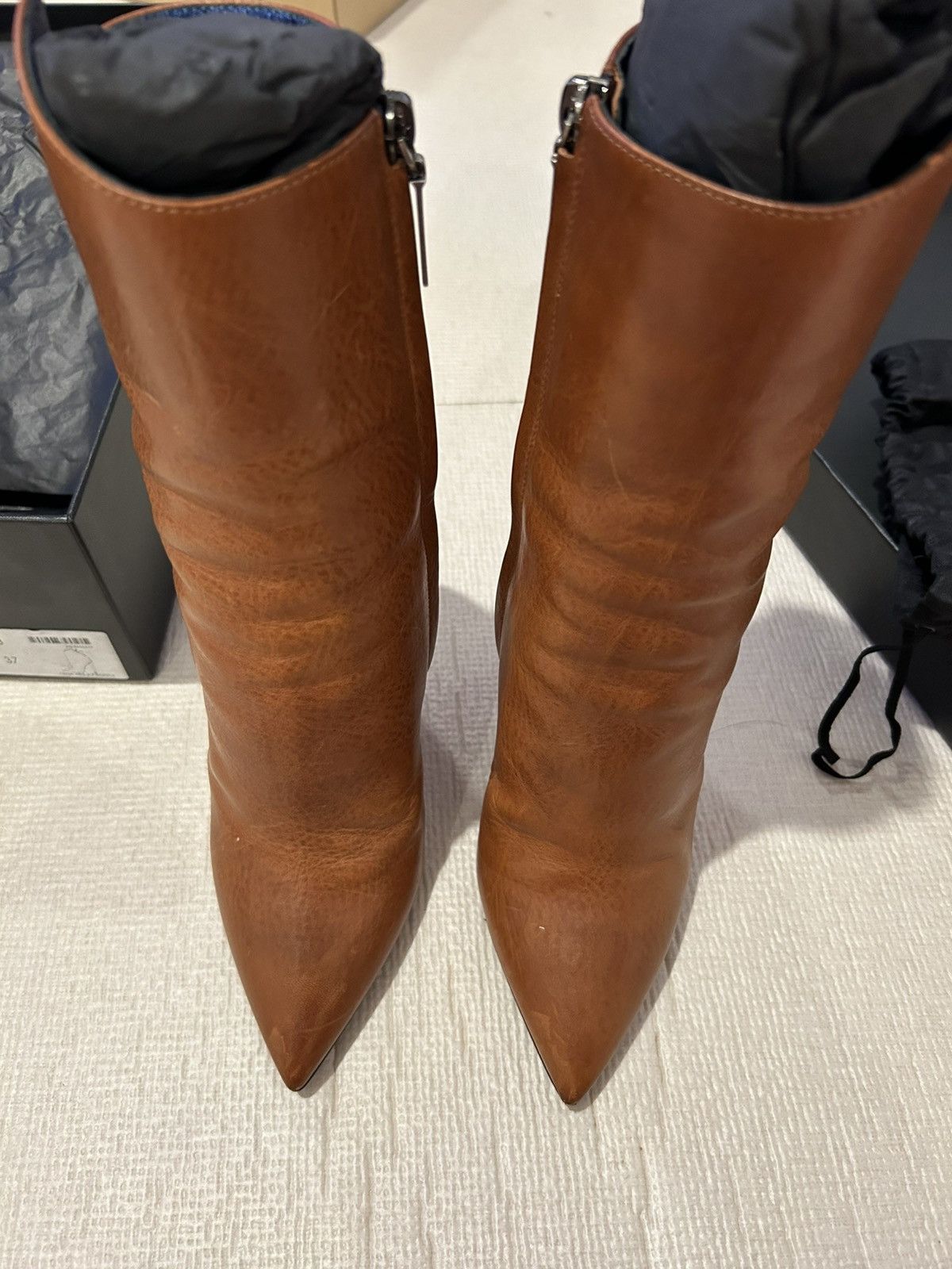 Saint Laurent Paris Saint Laurent YSL Toscano Volanato Bootie Size US 7 / IT 37 - 8 Thumbnail