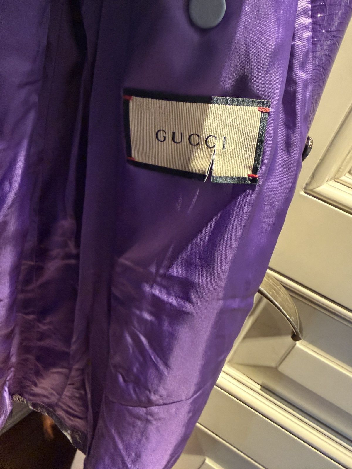 Gucci purple leather blazer size46 Size US S / EU 44-46 / 1 - 15 Thumbnail