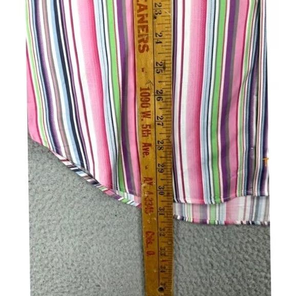 Vintage TD Thomas Dean Shirt Mens Medium Striped Button Down Size US M / EU 48-50 / 2 - 7 Thumbnail
