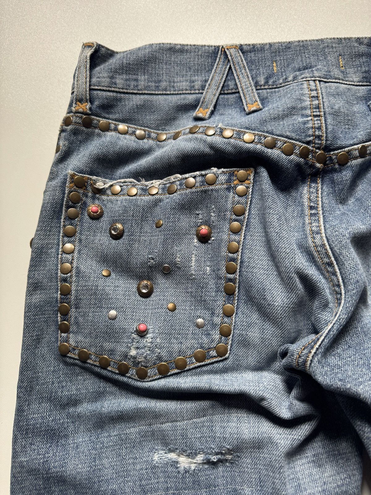 Dolce & Gabbana Rare Dolce Gabbana Studded Rhinestones Jeans Size US 30 / EU 46 - 7 Thumbnail