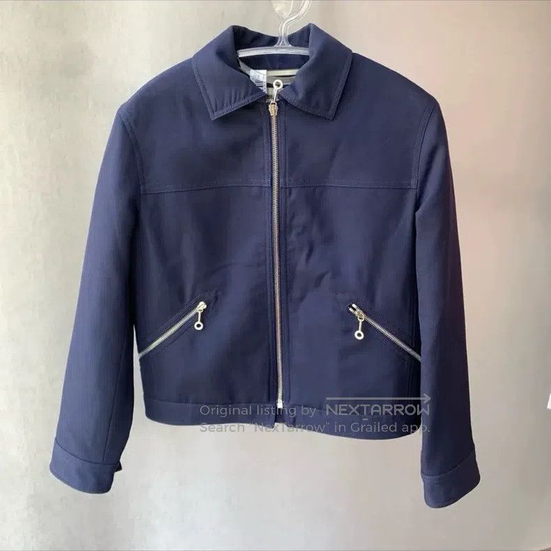 Hermes Hermes Navy blue coat/jacket Size 4XL / US 24-26 - 1 Thumbnail