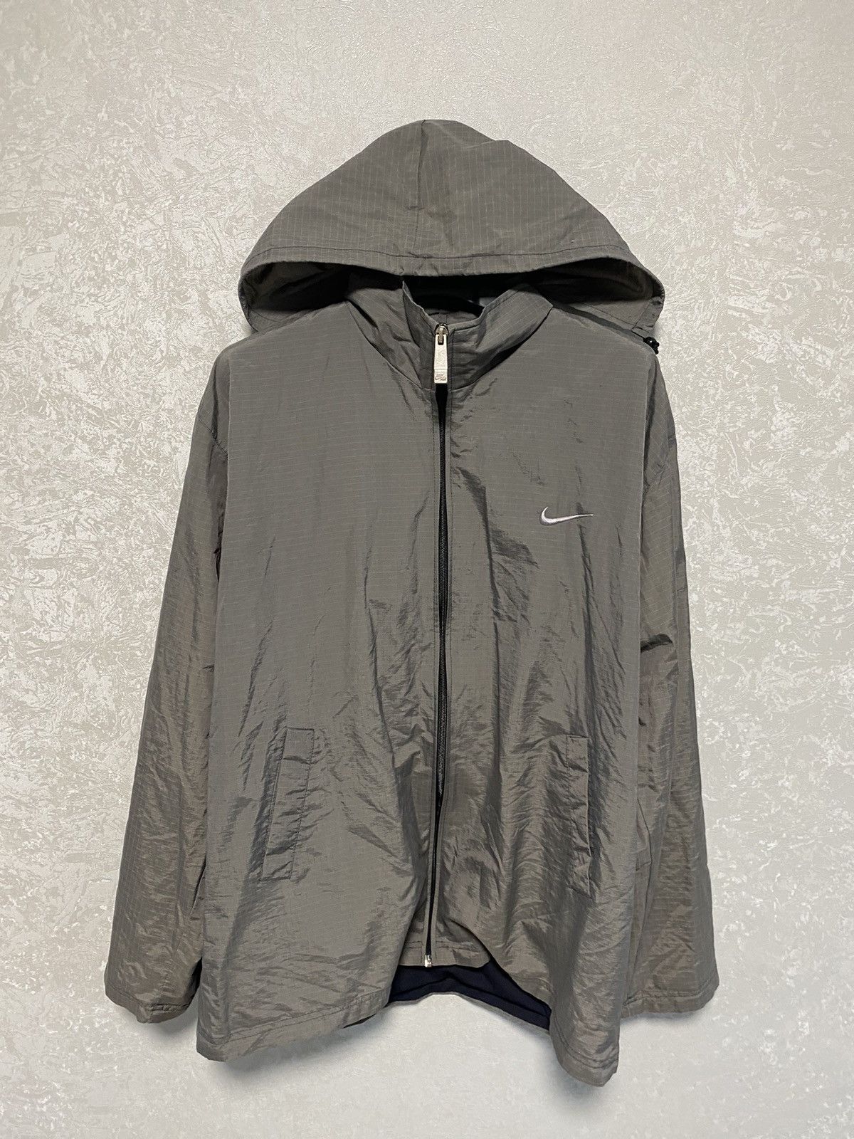 Nike × Vintage Vintage Nike Track Jacket Windbreaker Y2K USA Drill Size US XL / EU 56 / 4 - 1 Thumbnail