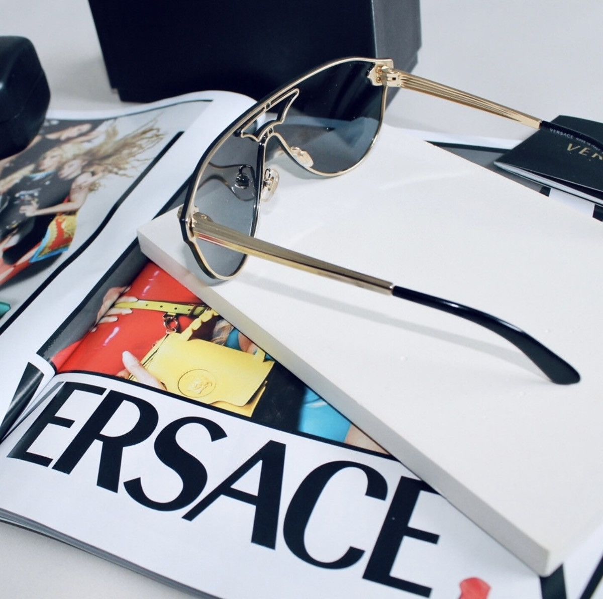 Versace VERSACE Pilot Sunglasses Size ONE SIZE - 5 Thumbnail