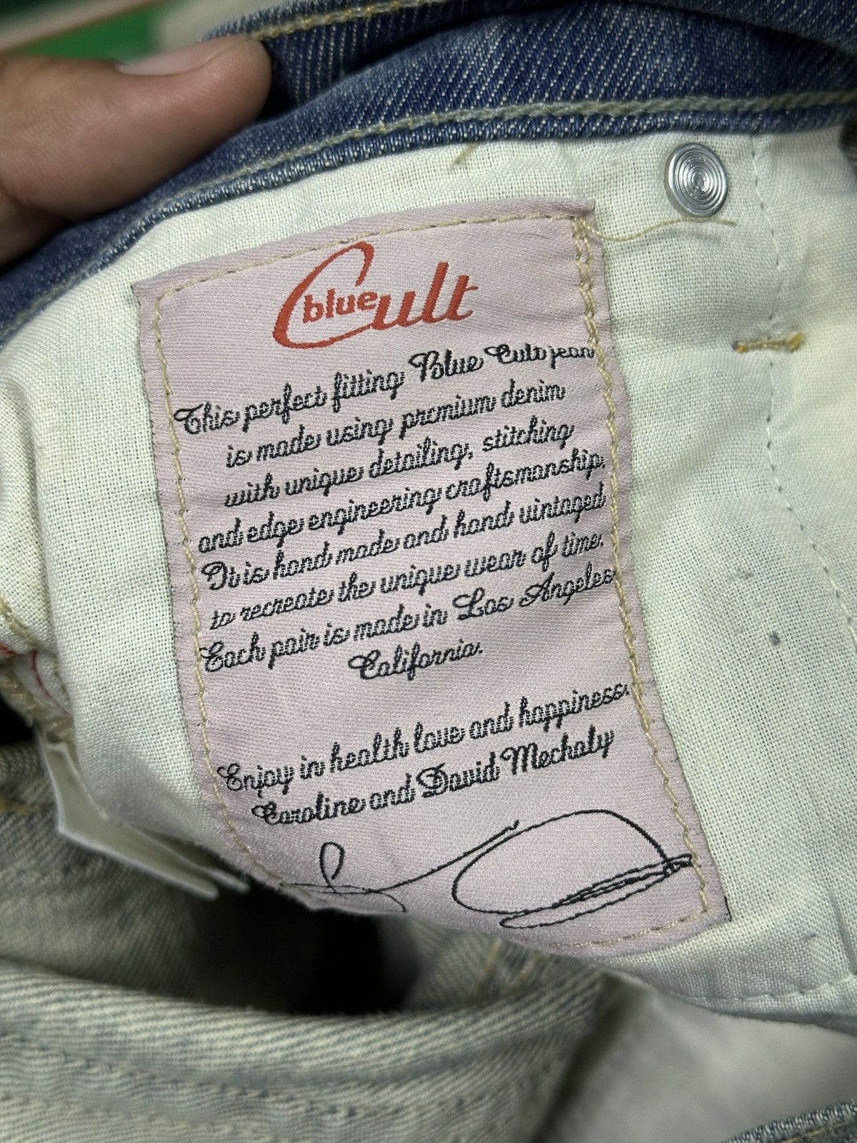 If Six Was Nine Vintage 90s Style Blue Cult Bootcut 💥❗️ Size US 29 - 9 Thumbnail