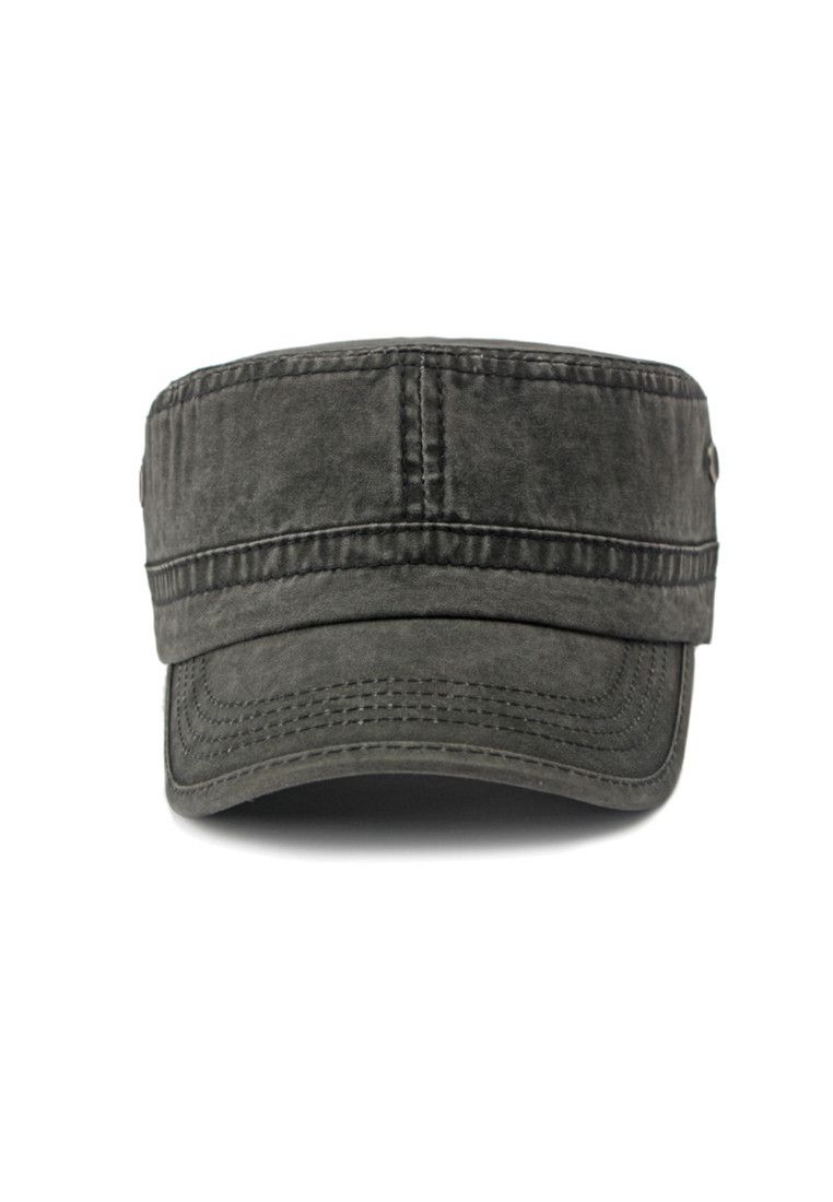 Other Black Japanese Flat Top Military Hat Size ONE SIZE - 2 Thumbnail