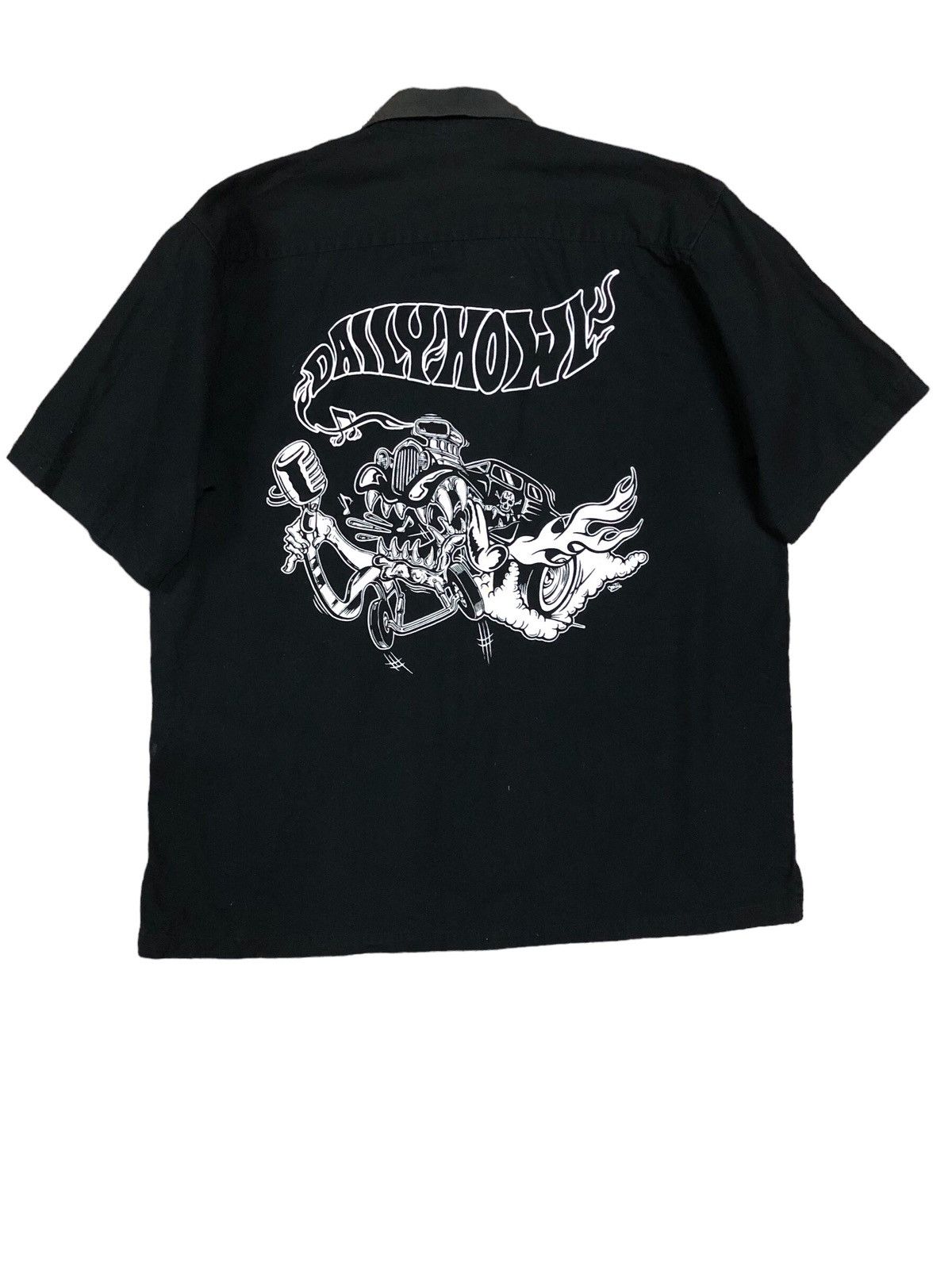 Rockaholic Daily Howl Punk Rockabilly Button ups Shirt