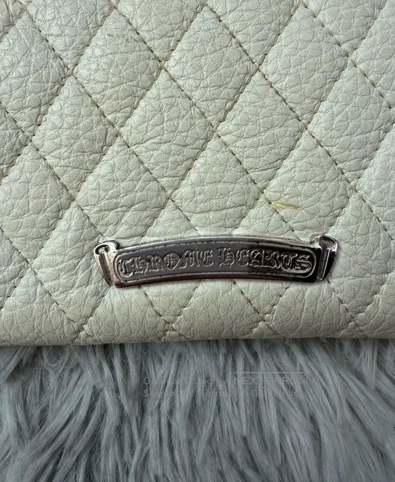 Chrome Hearts CHROME HEARTS White Double Cross Leather Bag Size ONE SIZE - 6 Thumbnail