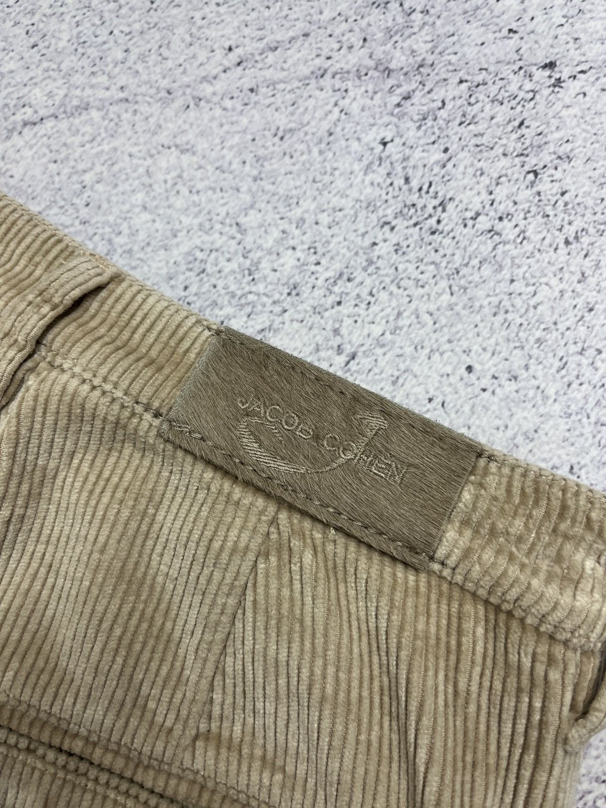 Designer × Jacob Cohen Jacob Cohen Women’s Corduroy Beige Luxury Hand Made Pants Size 25" / US 0 / IT 36 - 6 Thumbnail