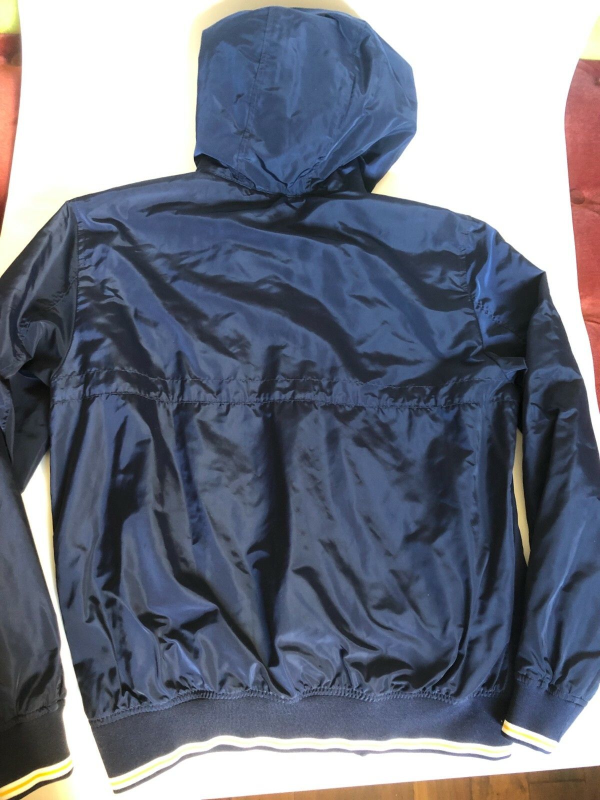 Zara Zara Man Navy Zip Hooded Bomber Nylon Lined Jacket M EU Size US M / EU 48-50 / 2 - 2 Thumbnail