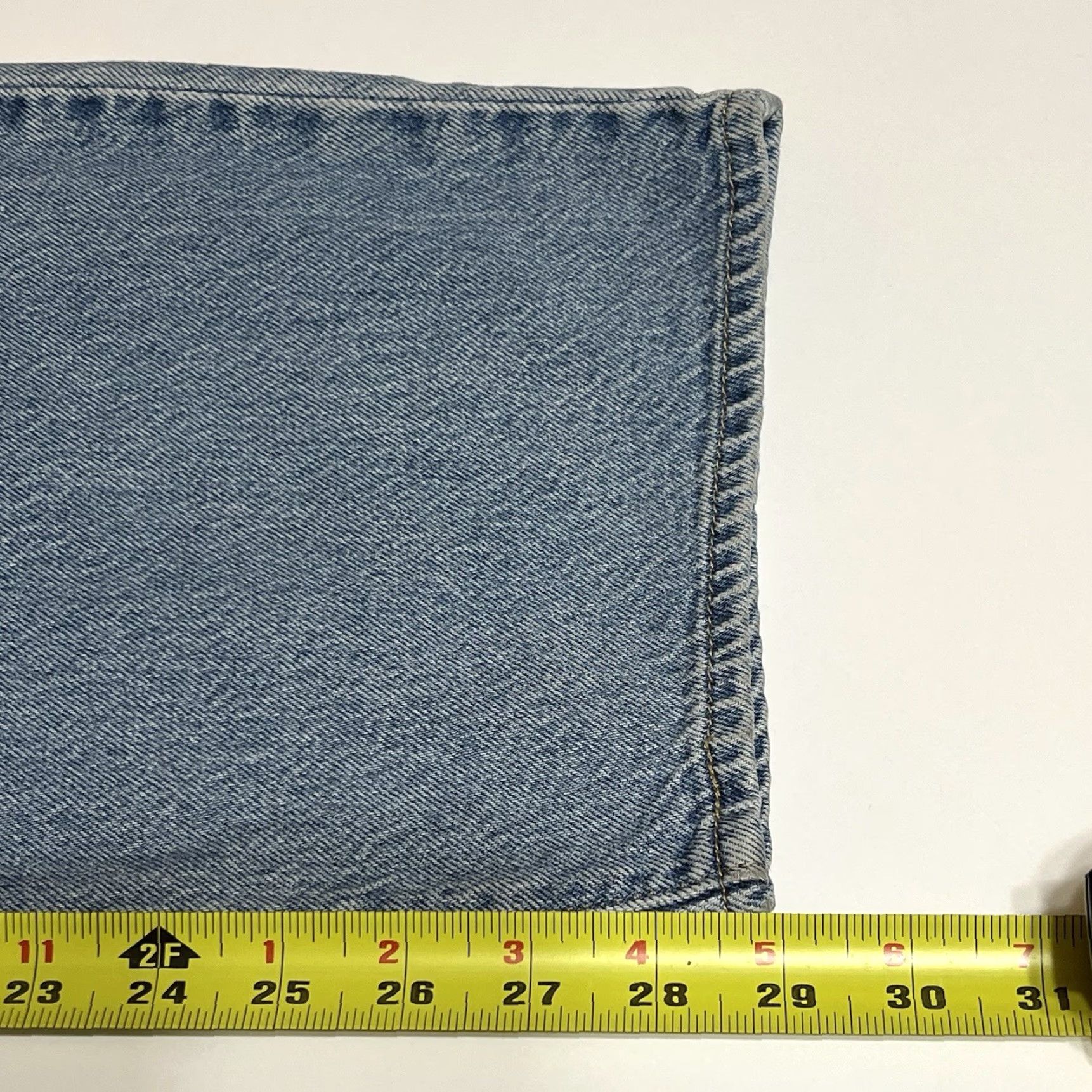 Levi's Levi’s Premium Jeans Baggy Dad Womens Blue Distressed 29x29/29x30 Big E 90s Retro Size 29" - 6 Thumbnail